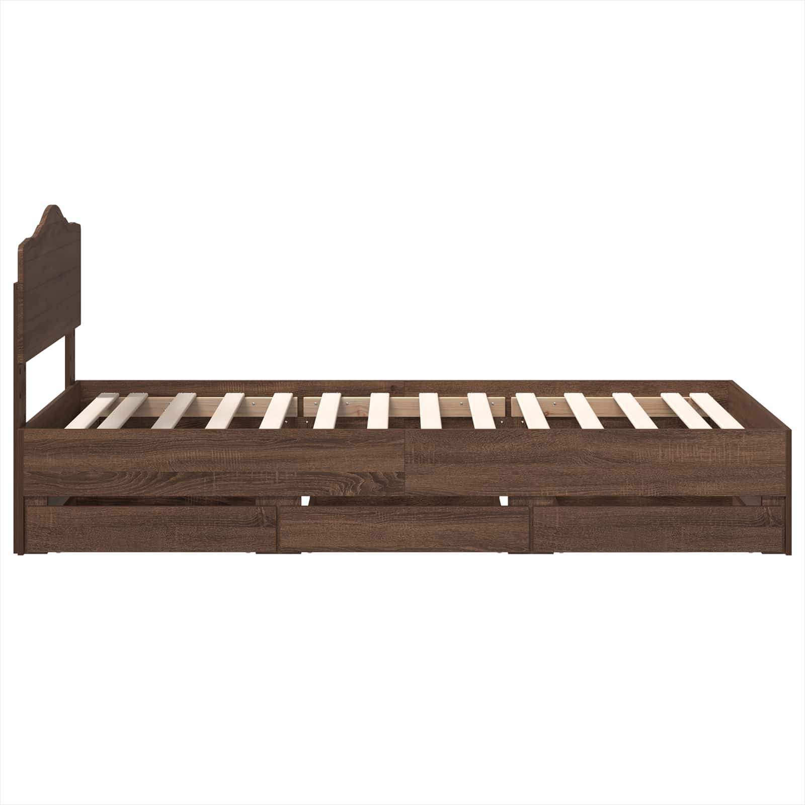 Cadre de lit Chêne brun 100 x 200 cm Bois Ingénierie - XIOS