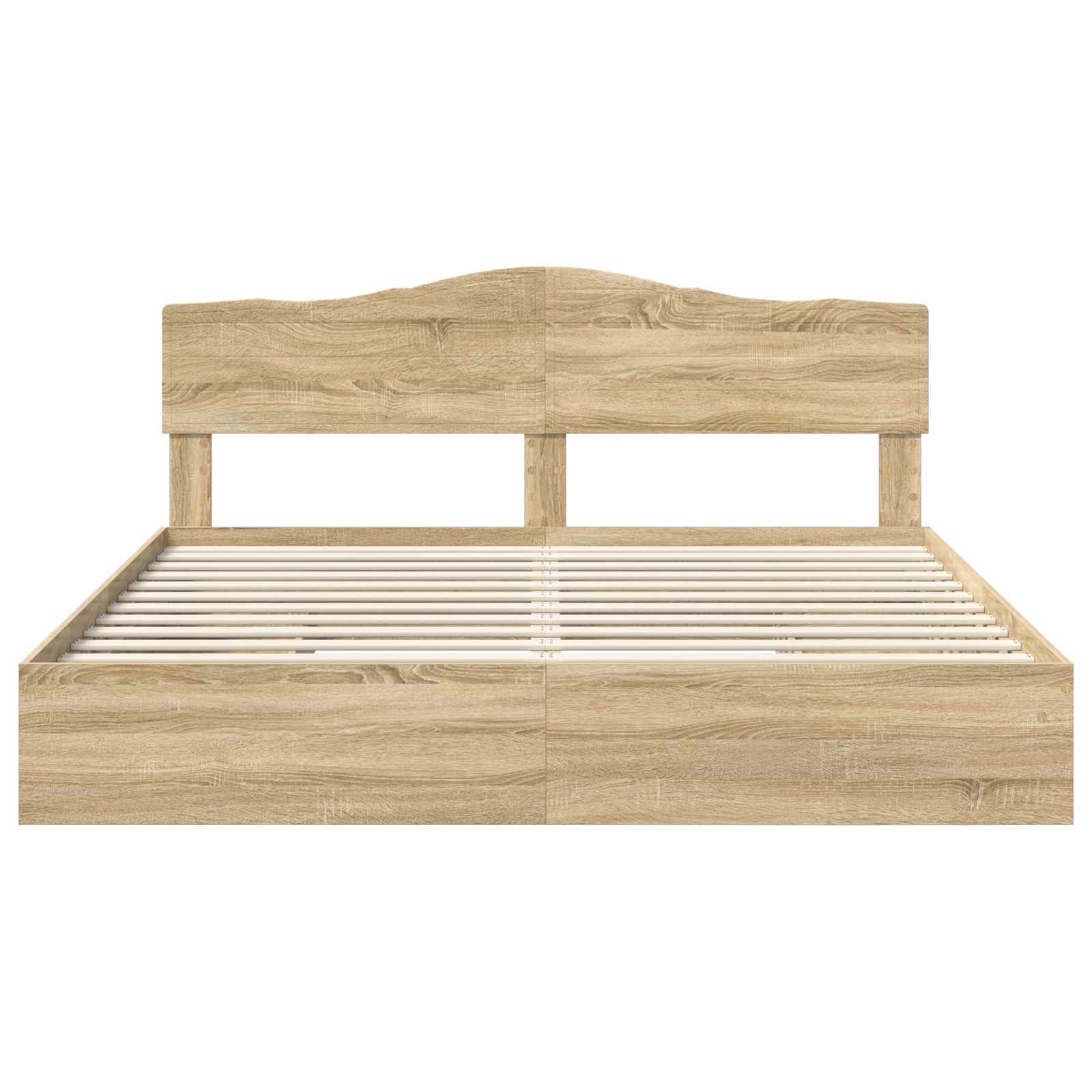 Lit de Rangement Chêne Sonoma 180 x 200 cm Bois d'ingénierie