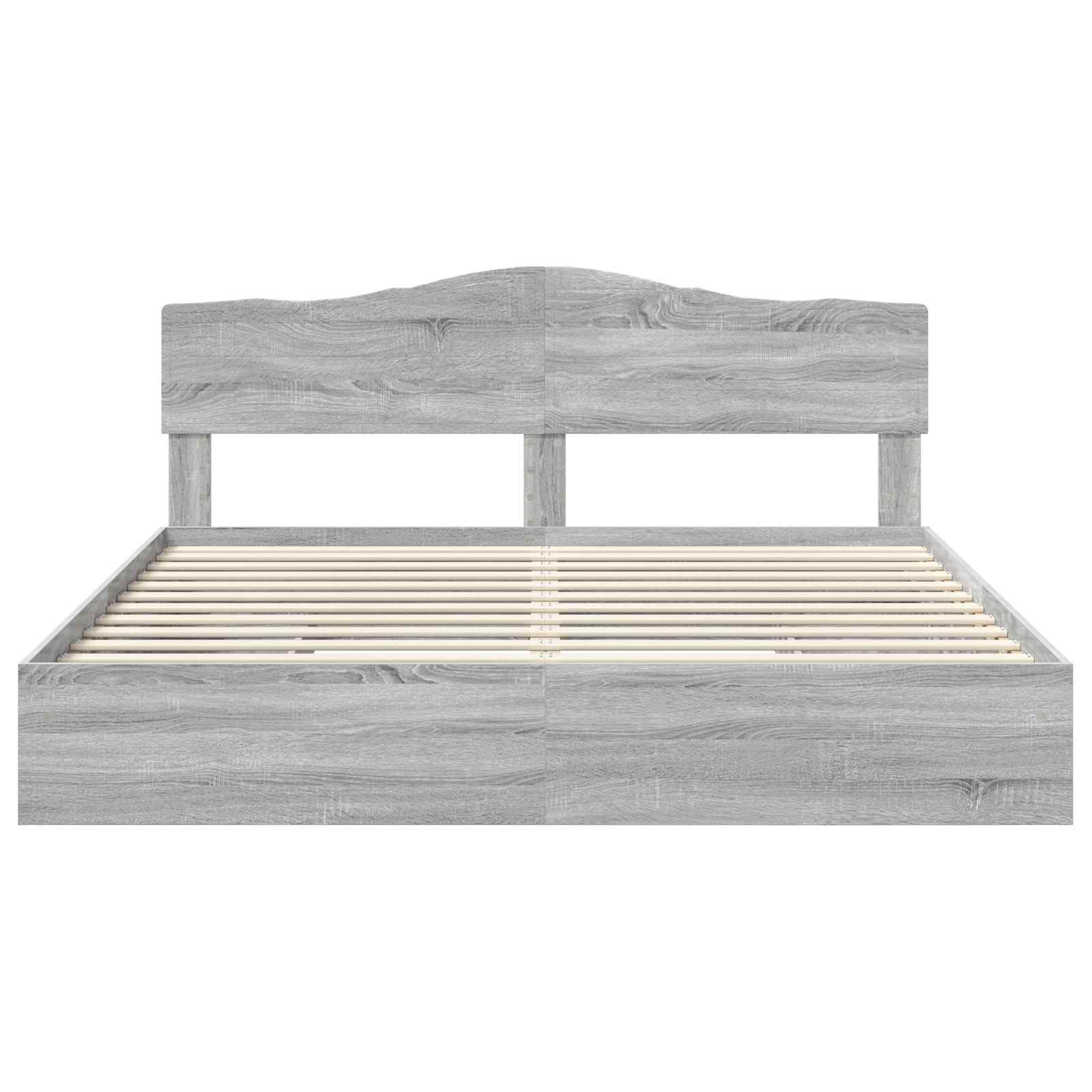 Lit de Rangement Gris Sonoma 180 x 200 cm Bois d'ingénierie - XIOS