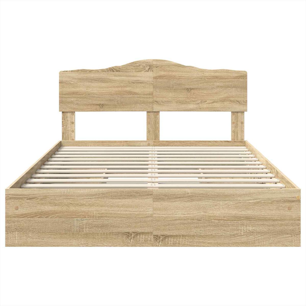 Lit de Rangement Chêne Sonoma 140 x 190 cm Bois d'ingénierie