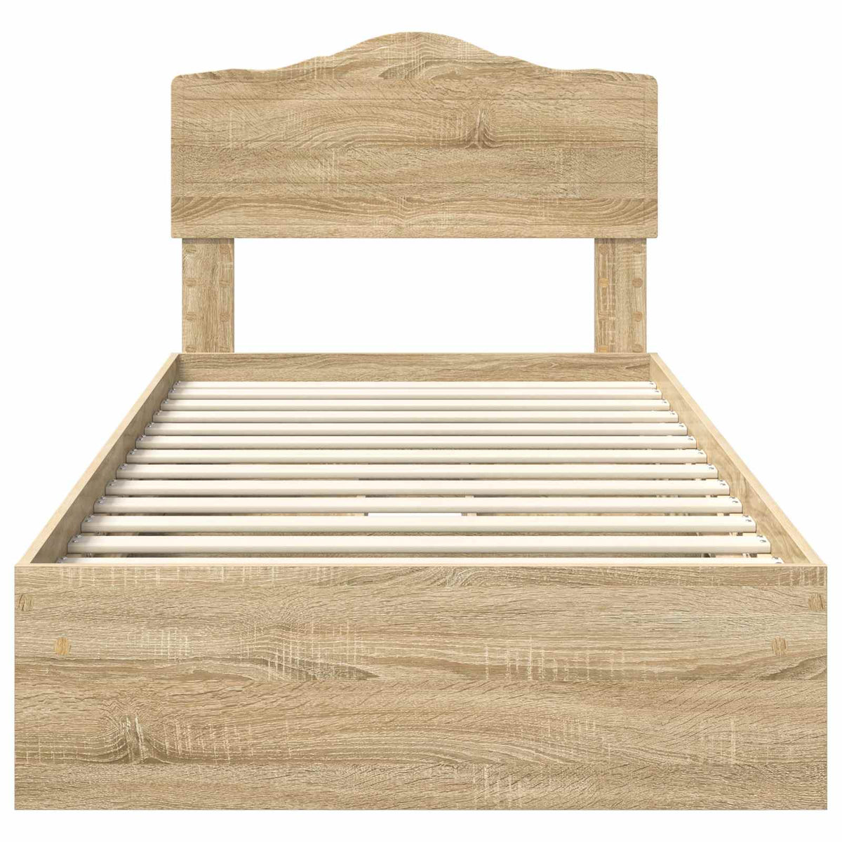 Lit de Rangement Chêne Sonoma 100 x 200 cm Bois d'ingénierie