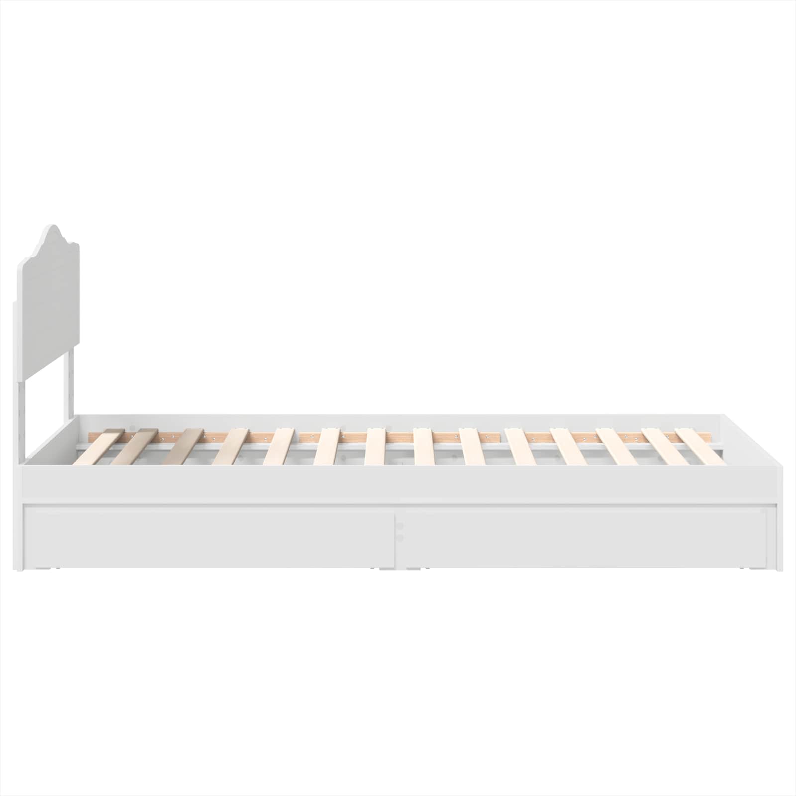 Lit de Rangement Blanc 90 x 200 cm Bois d'ingénierie - XIOS