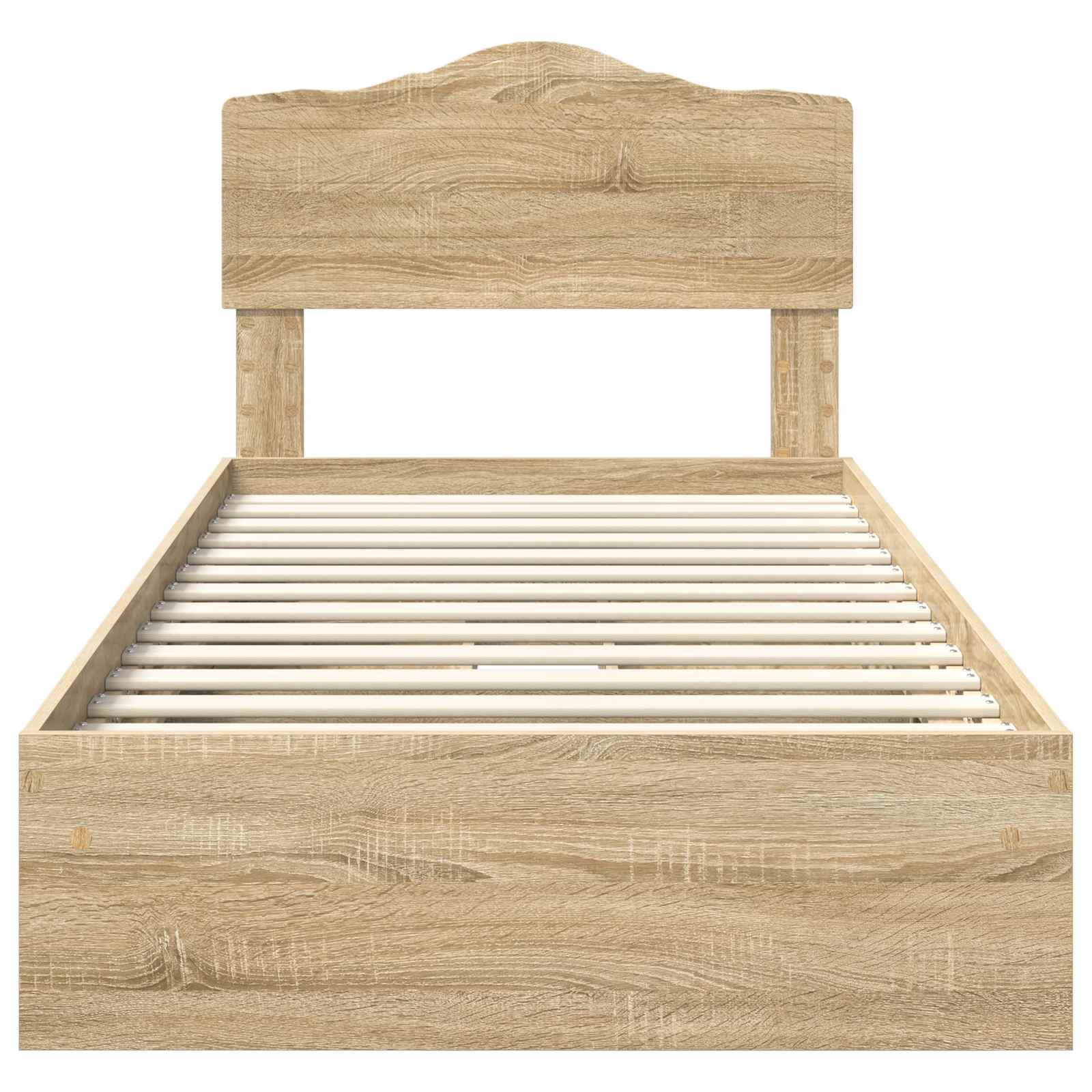 Lit de Rangement Chêne Sonoma 90 x 200 cm Bois d'ingénierie - XIOS