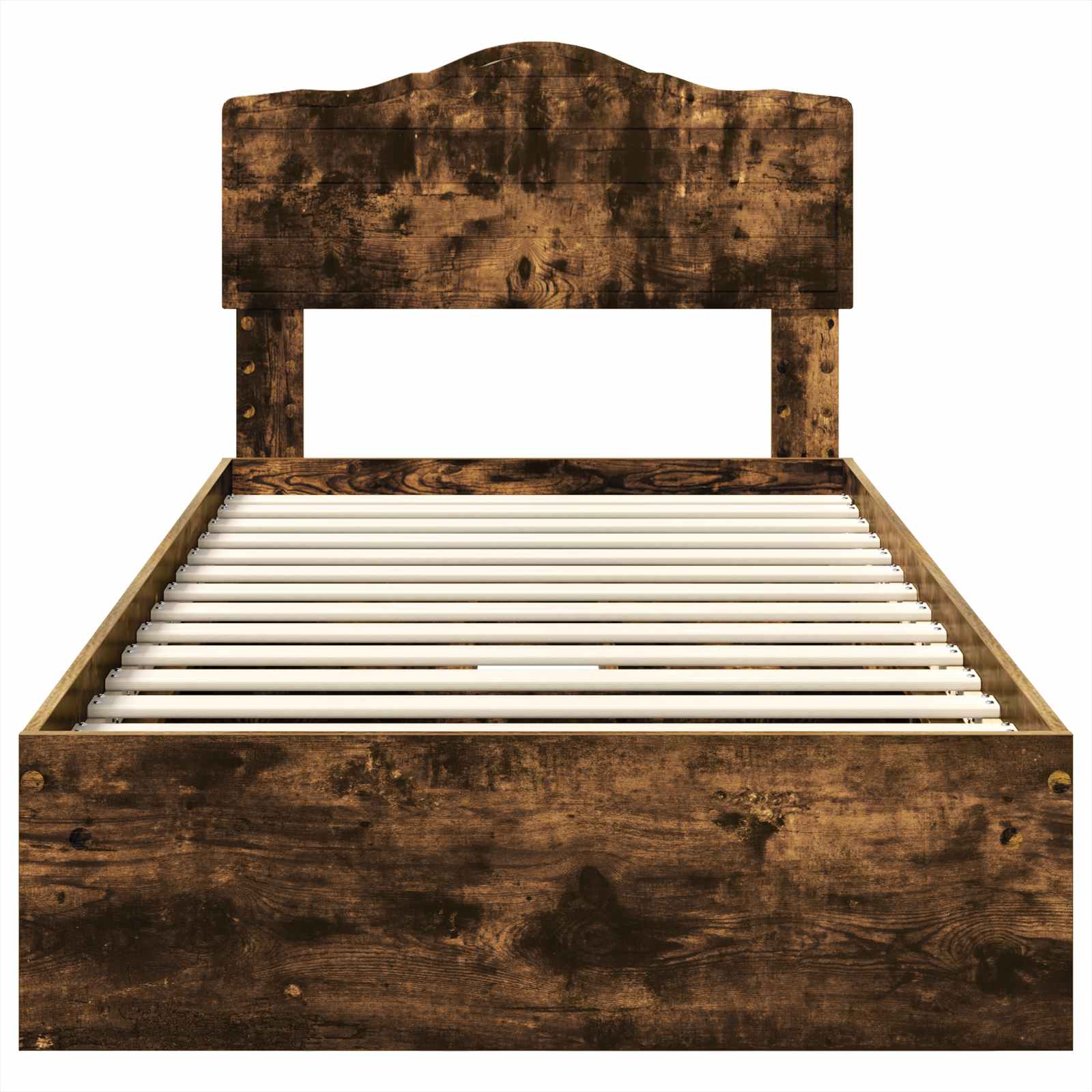Lit de Rangement Chêne fumé 90 x 200 cm Bois d'ingénierie - XIOS