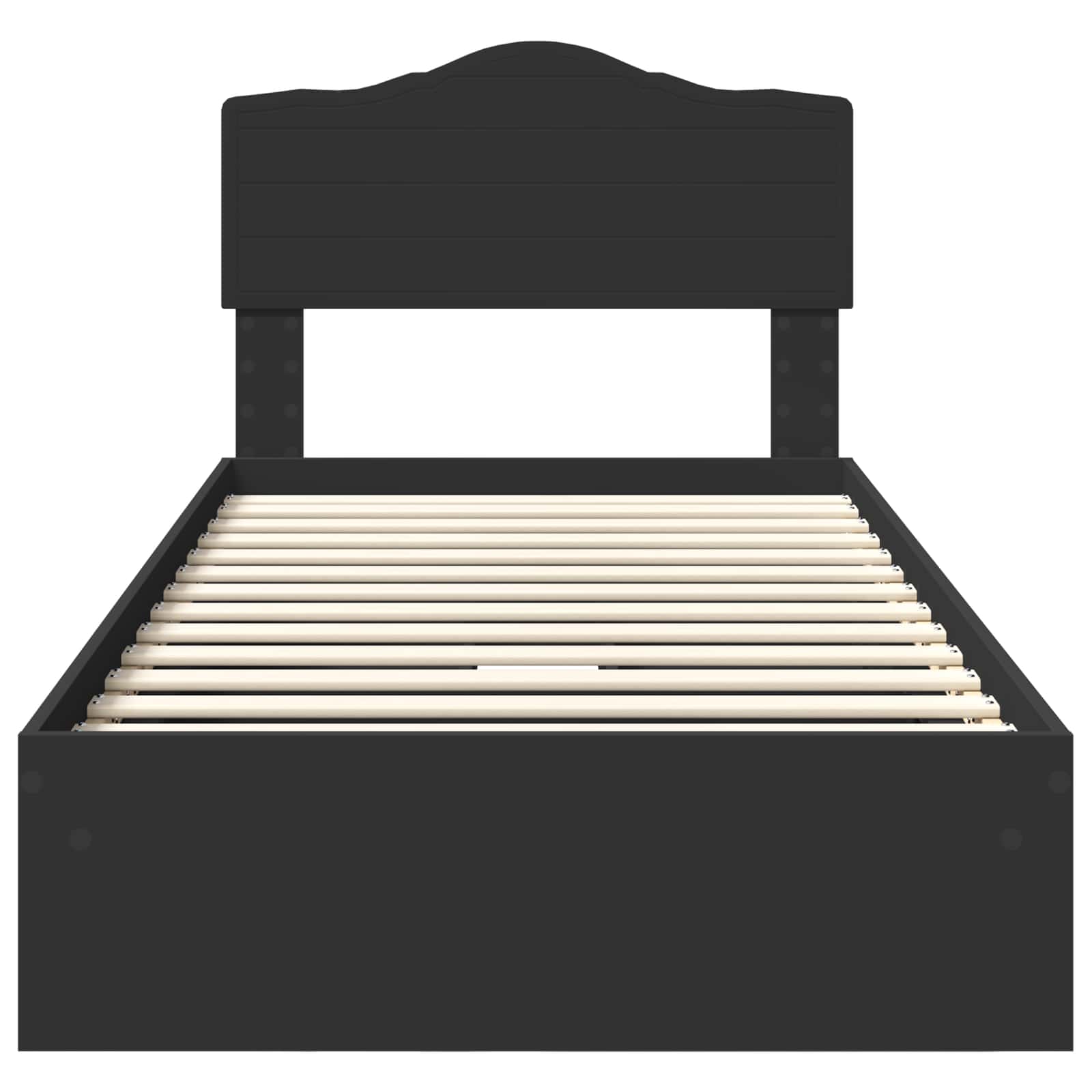 Lit de Rangement avec tiroir Noir 90 x 190 cm Bois d'ingénierie - XIOS