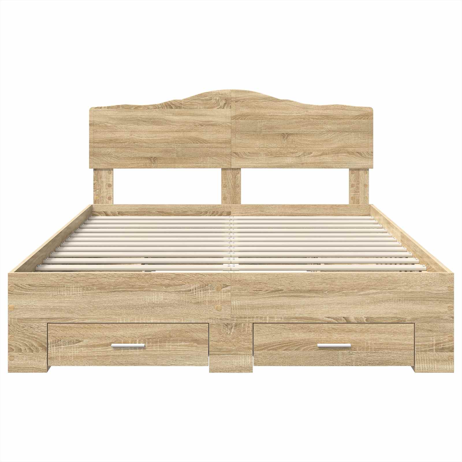 Cadre de lit Chêne Sonoma 140 x 190 cm Bois d'ingénierie - XIOS