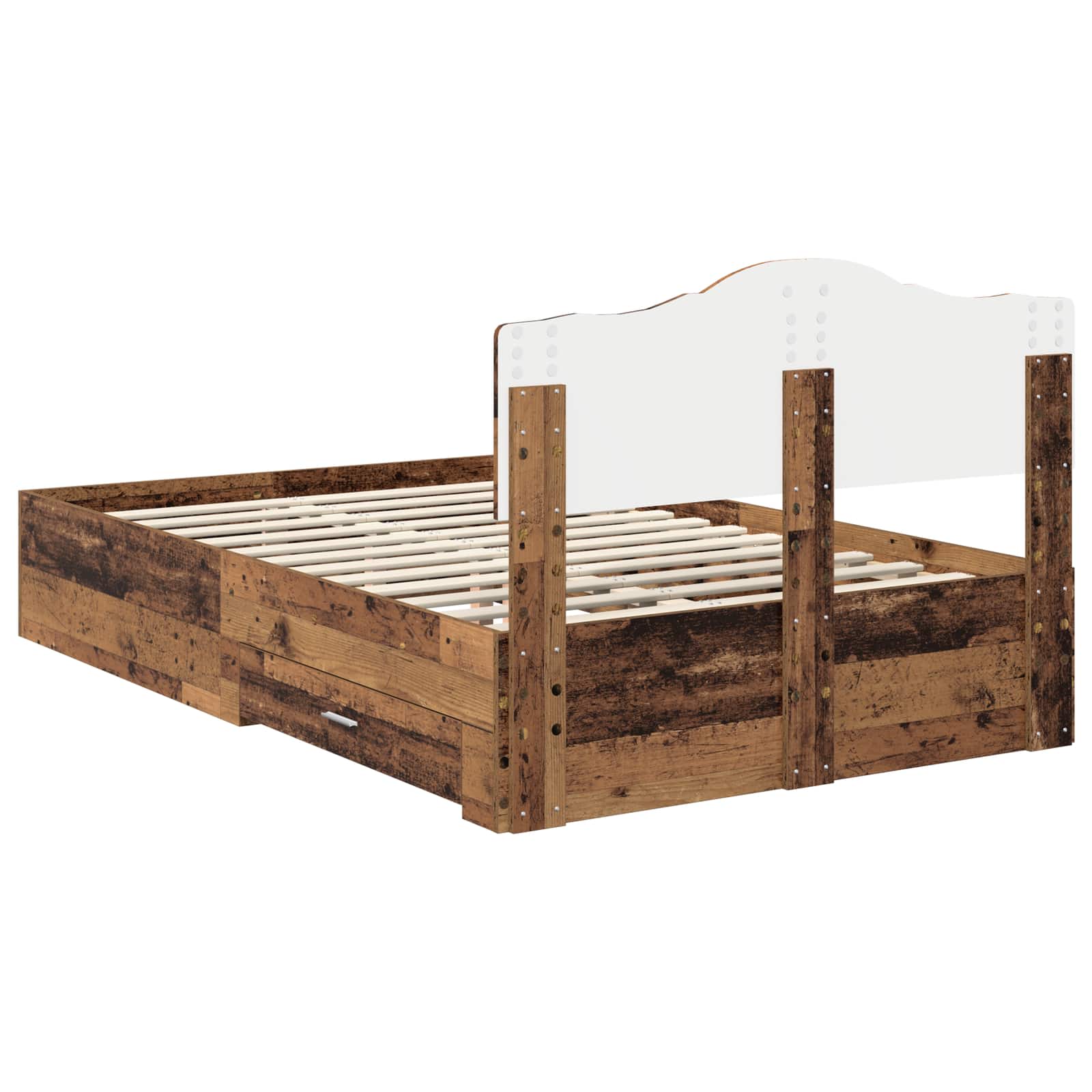 Cadre de lit Bois ancien 120 x 190 cm Bois d'ingénierie - XIOS