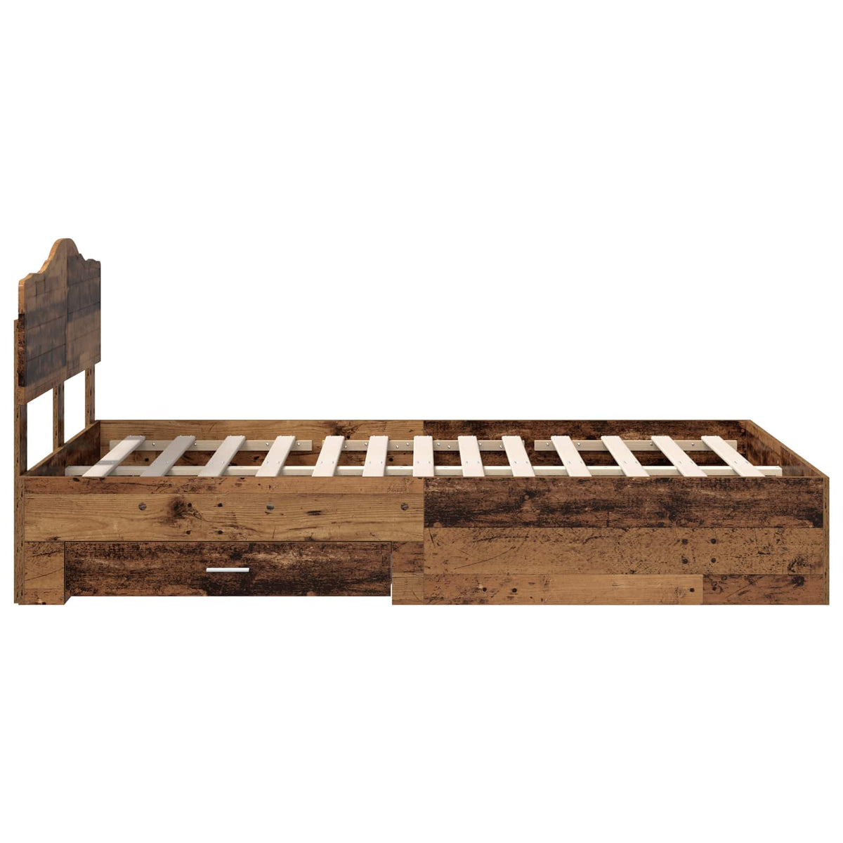 Cadre de lit Bois ancien 120 x 190 cm Bois d'ingénierie