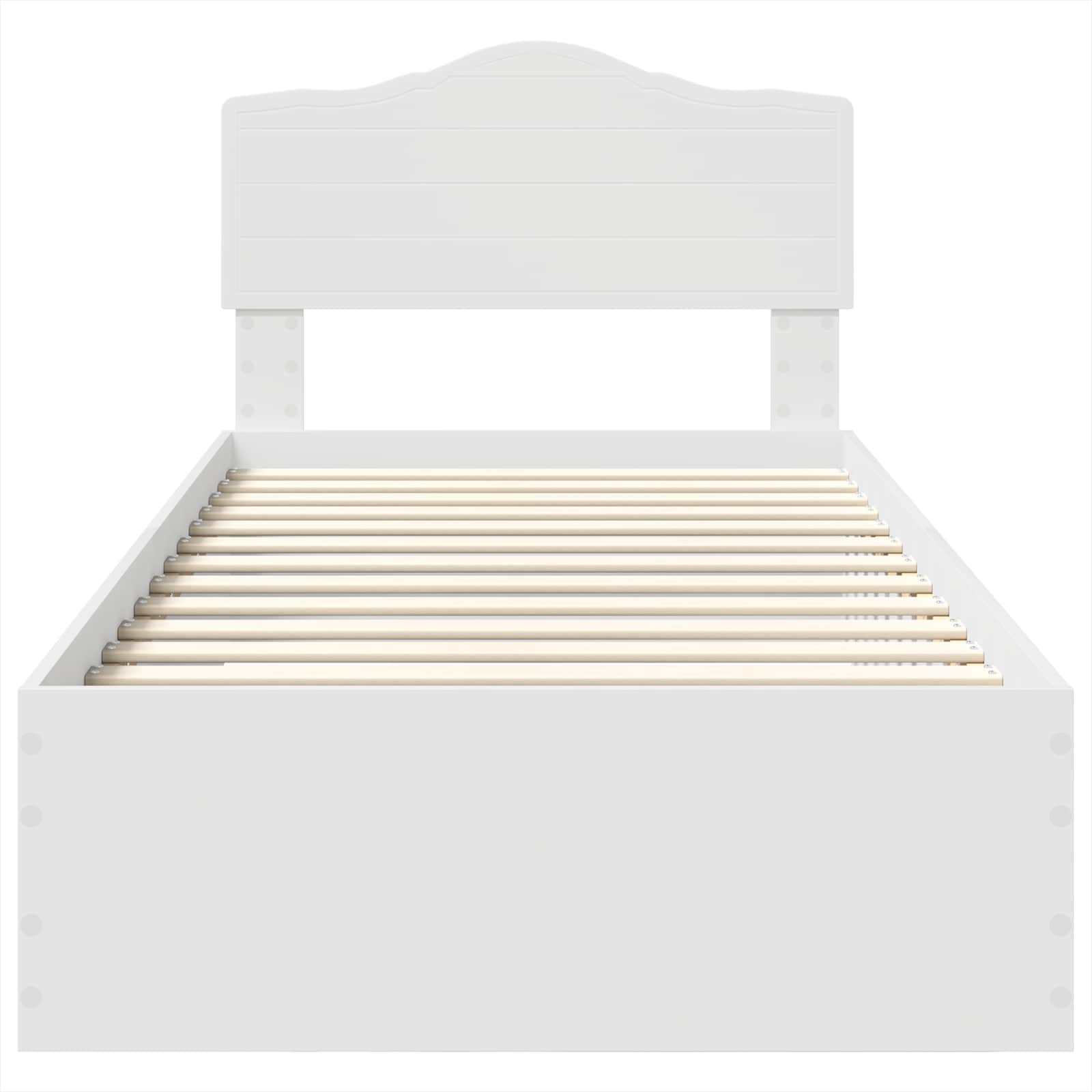 Cadre de lit avec tiroir Blanc 100 x 200 cm Bois d'ingénierie - XIOS