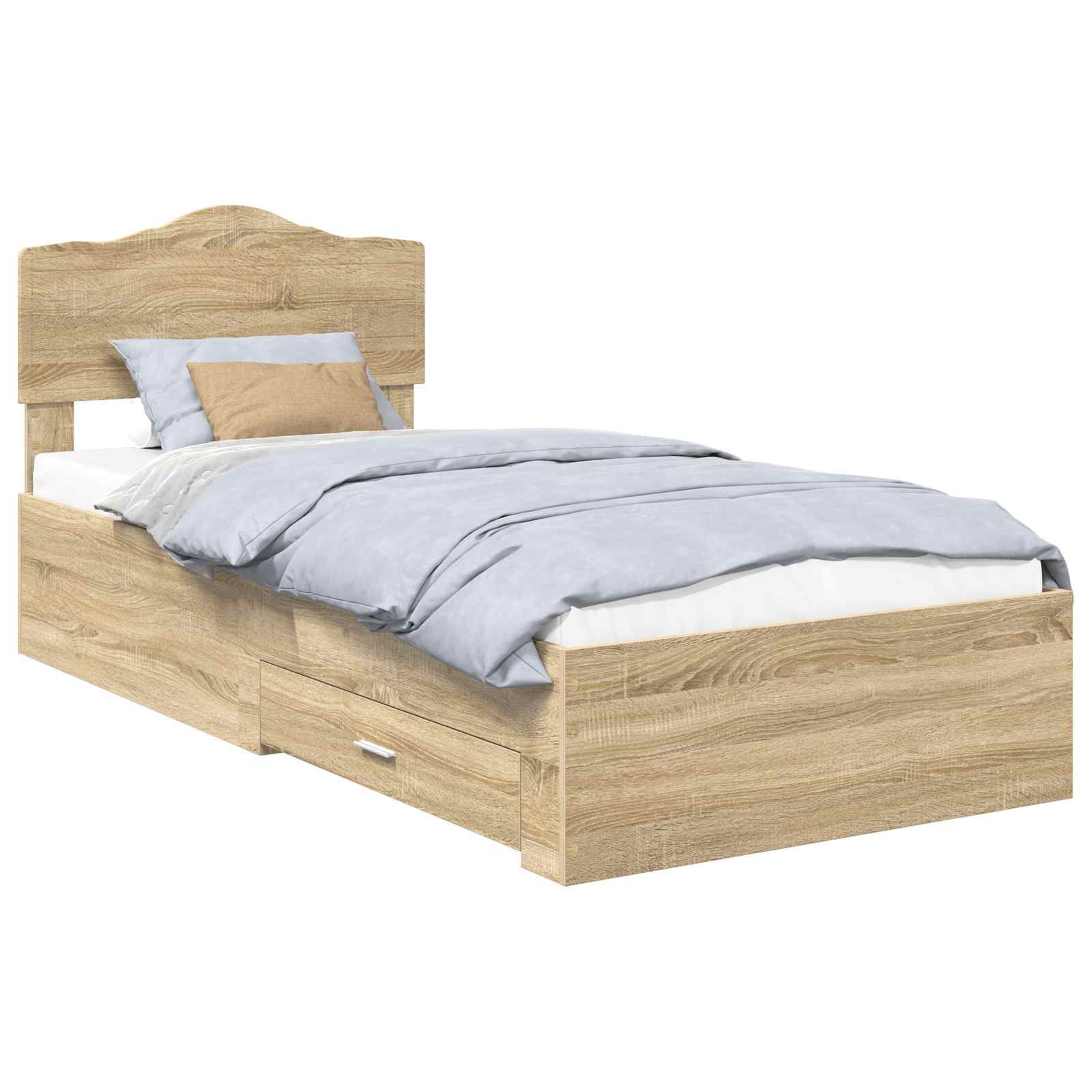 Cadre de lit Chêne Sonoma 100 x 200 cm Bois d'ingénierie - XIOS