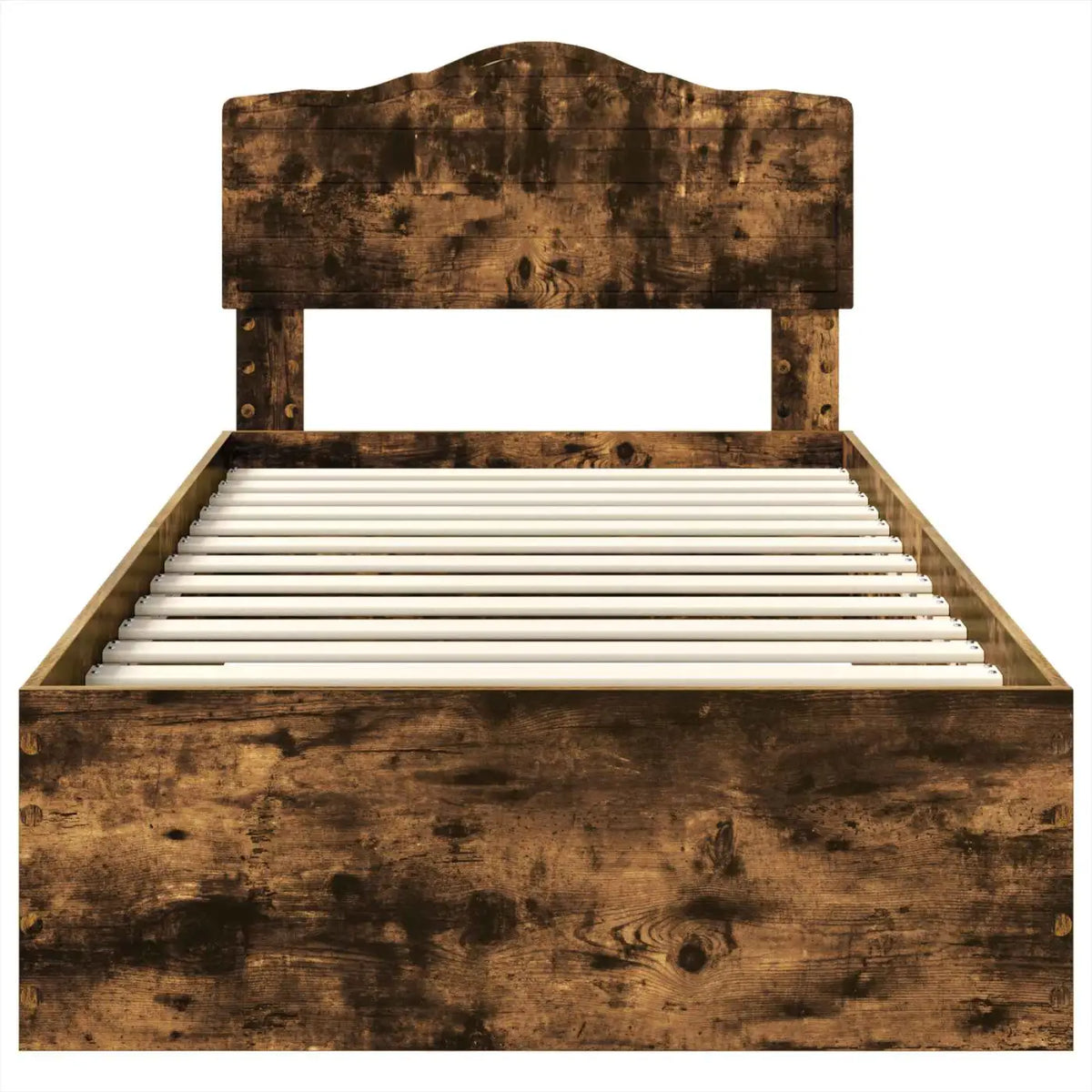 Cadre de lit Chêne fumé 100 x 200 cm Bois d’ingénierie - XIOS