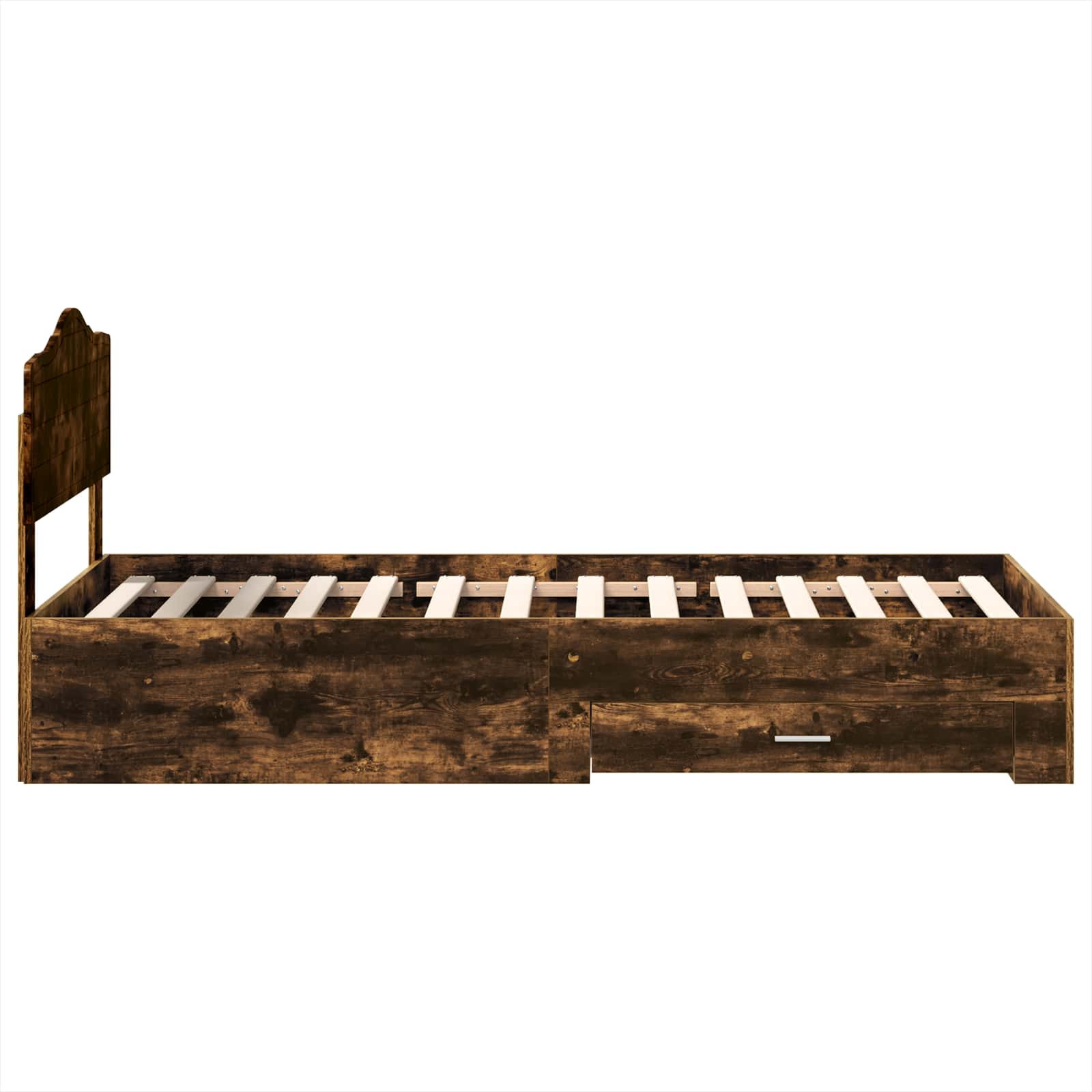 Cadre de lit Chêne fumé 100 x 200 cm Bois d'ingénierie - XIOS
