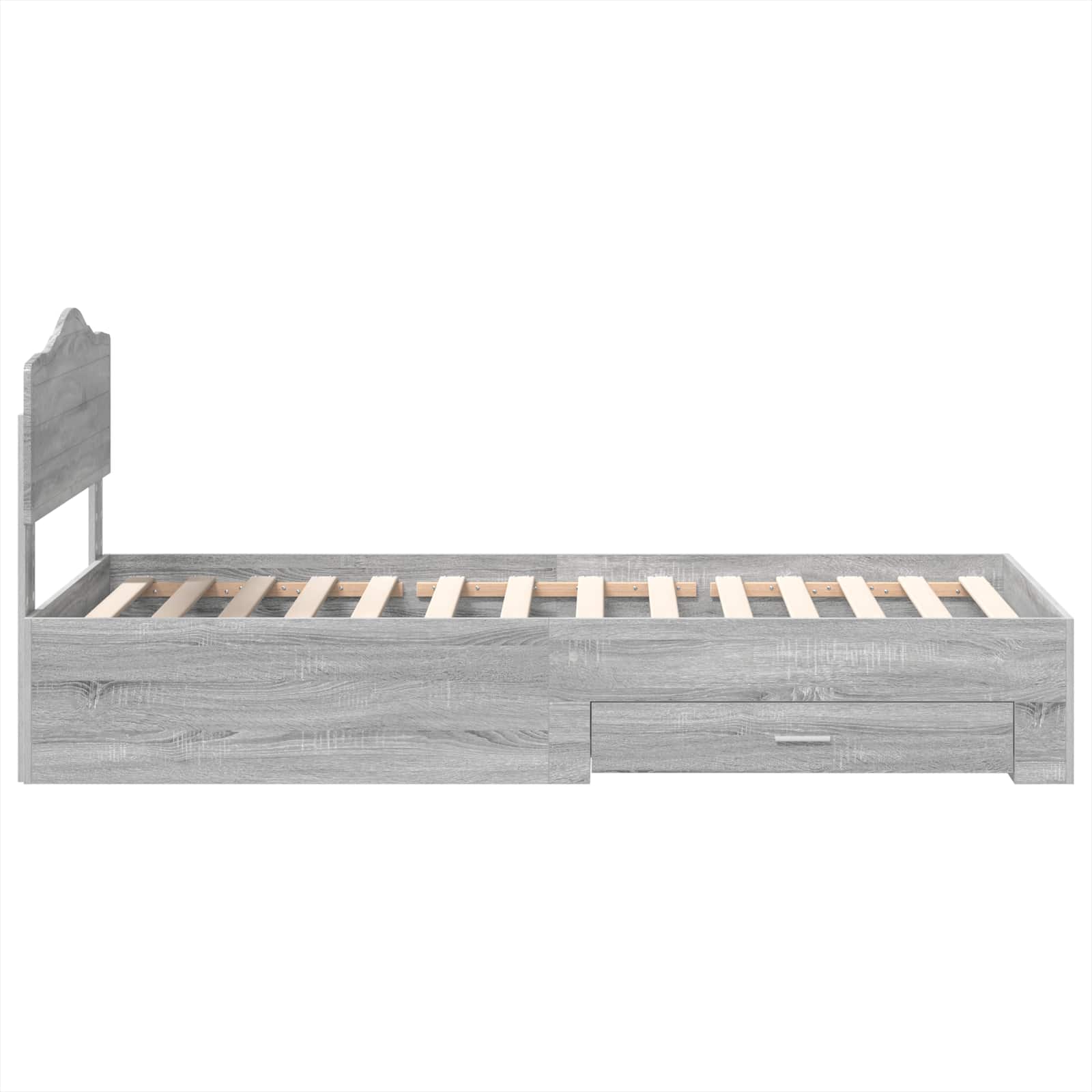 Cadre de lit Gris Sonoma 100 x 200 cm Bois d'ingénierie - XIOS