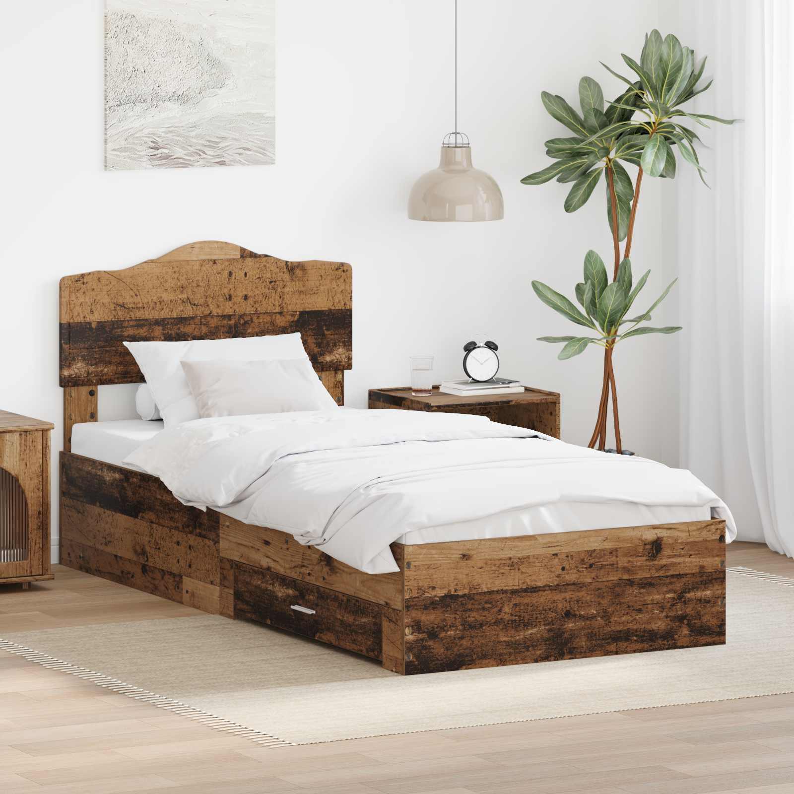 Cadre de lit Bois ancien 100 x 200 cm Bois d'ingénierie - XIOS