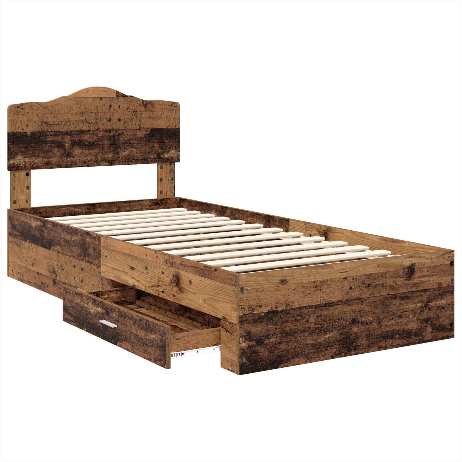 Cadre de lit Bois ancien 100 x 200 cm Bois d'ingénierie - XIOS