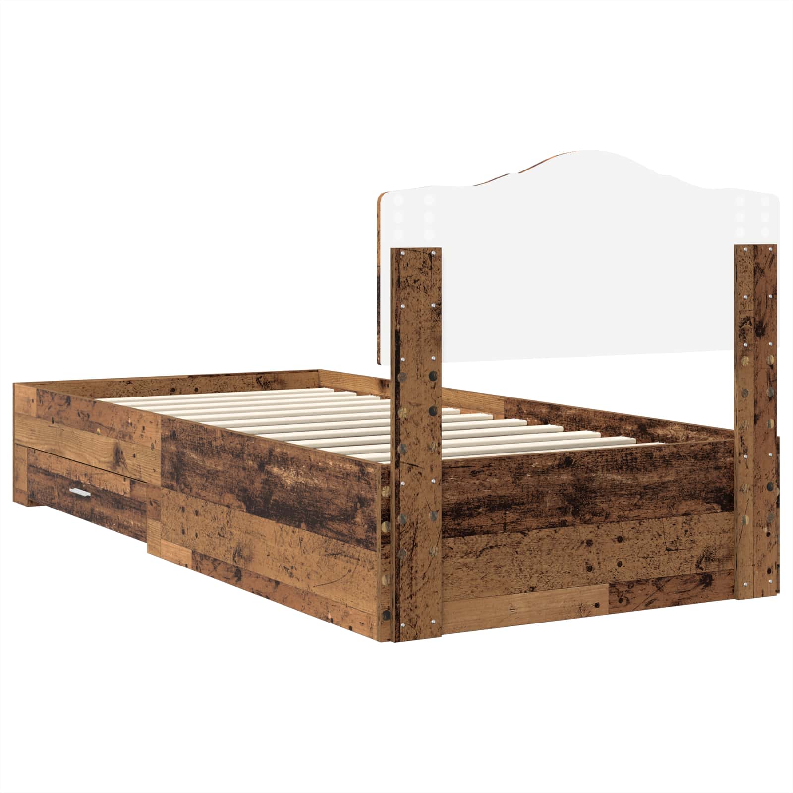 Cadre de lit Bois ancien 90 x 190 cm Bois d'ingénierie - XIOS