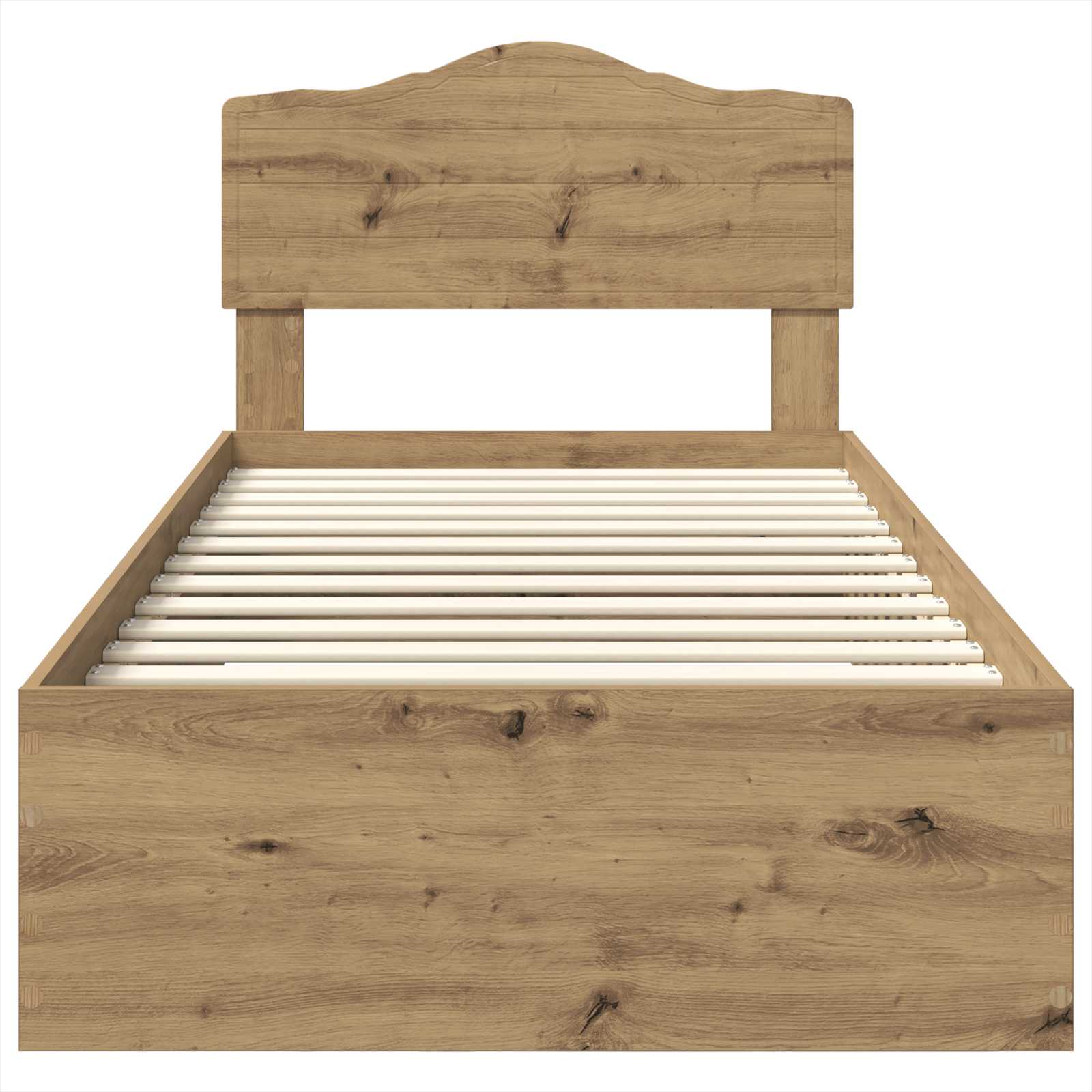 Cadre de lit Chêne artisanal 90 x 190 cm Bois d'ingénierie - XIOS