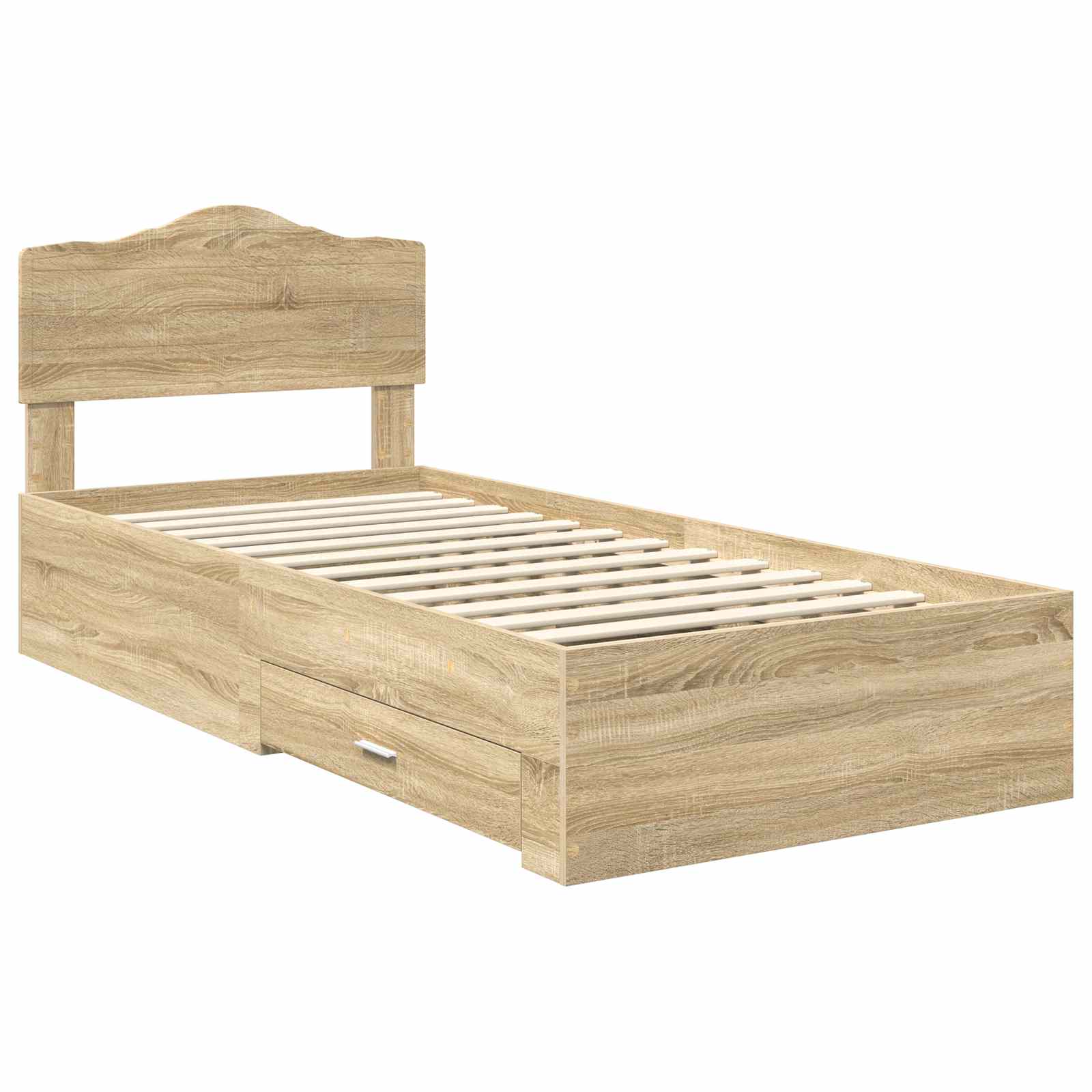 Cadre de lit Chêne Sonoma 75 x 190 cm Bois d'ingénierie - XIOS