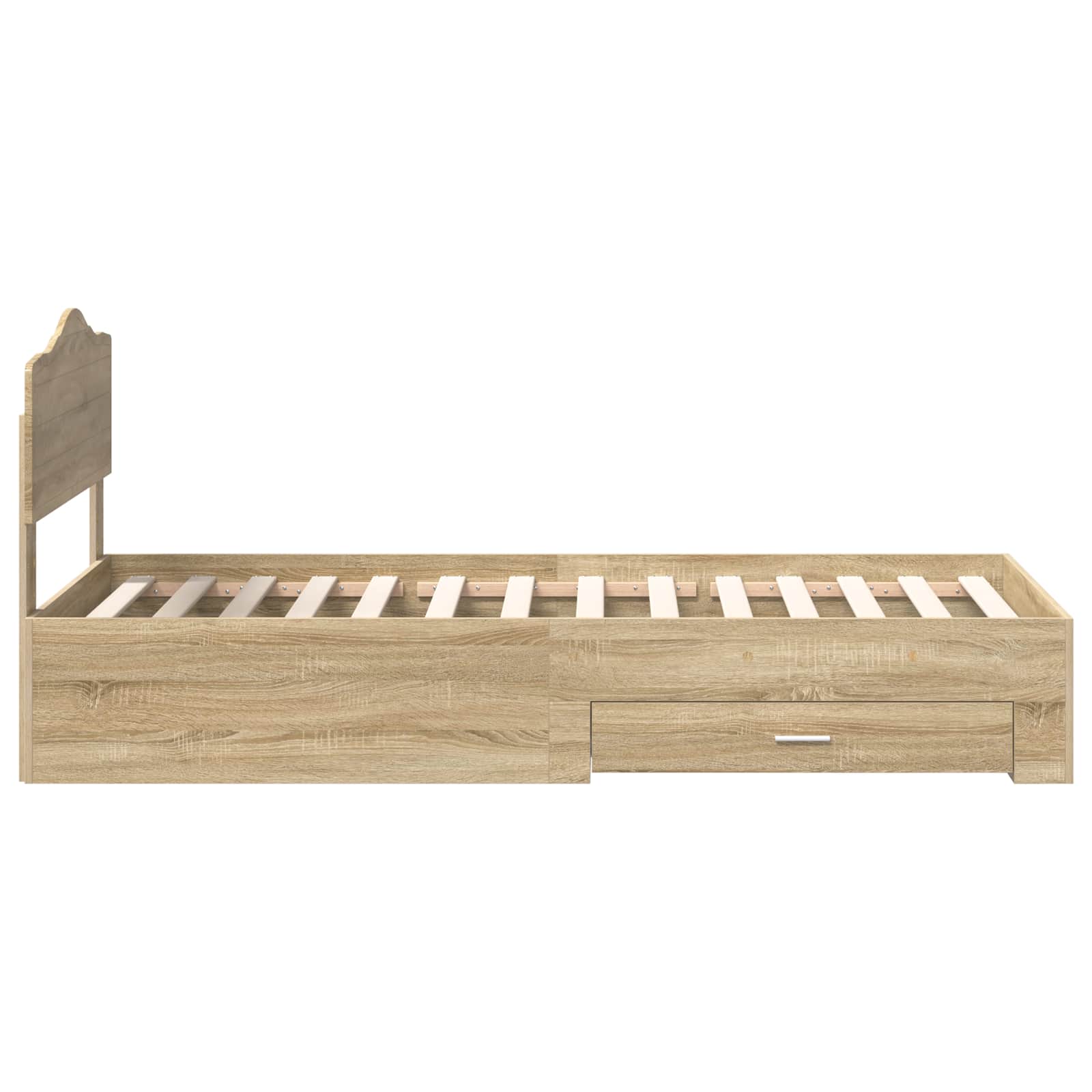 Cadre de lit Chêne Sonoma 75 x 190 cm Bois d'ingénierie - XIOS