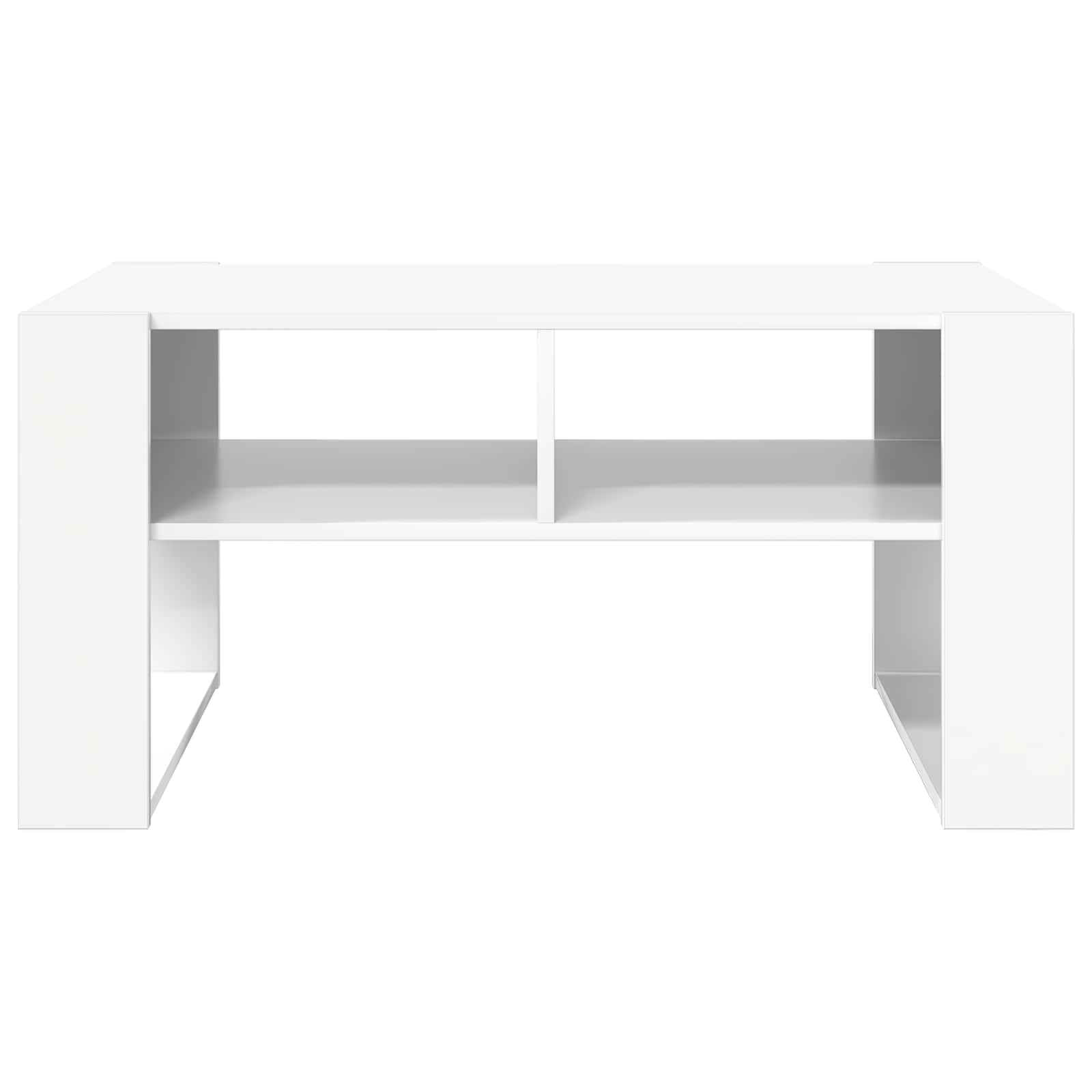 Table basse Blanc 92 x 53 x 45 cm Bois d'ingénierie - XIOS