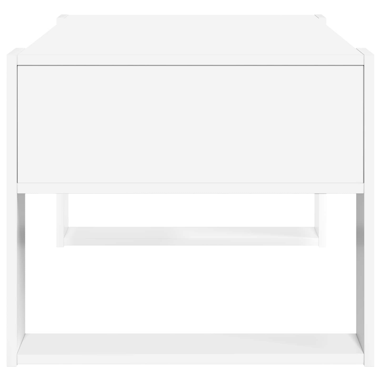 Table basse Blanc 92 x 53 x 45 cm Bois d'ingénierie - XIOS