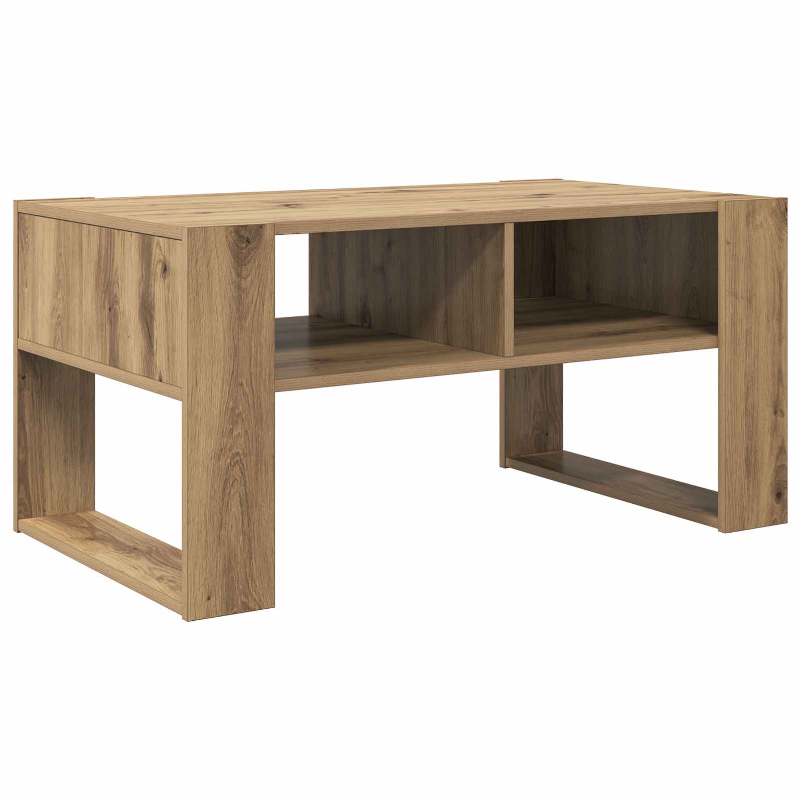 Table basse Chêne artisanal 92 x 53 x 45 cm Bois d'ingénierie - XIOS