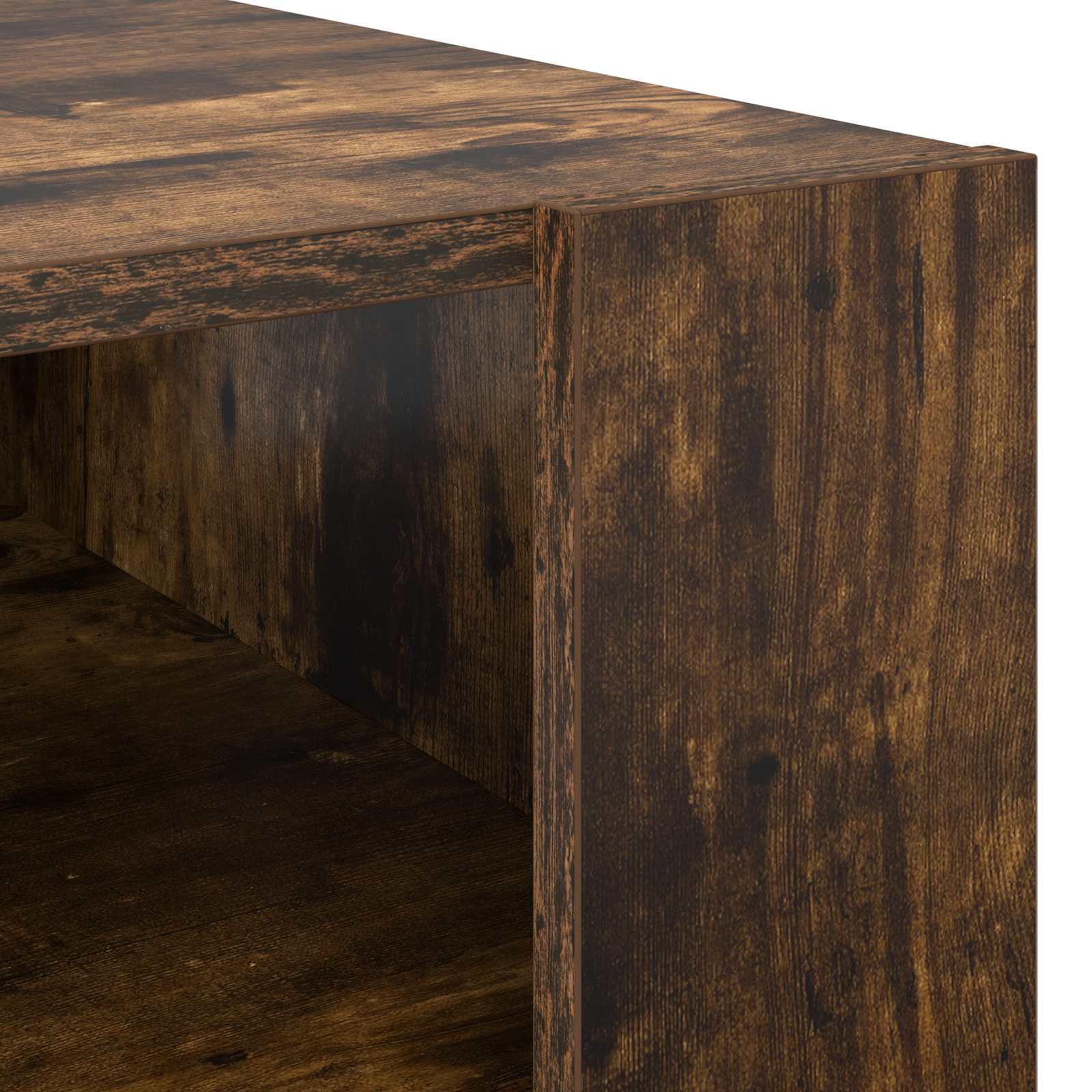 Table basse Chêne fumé 66 x 53 x 45 cm Bois d'ingénierie - XIOS
