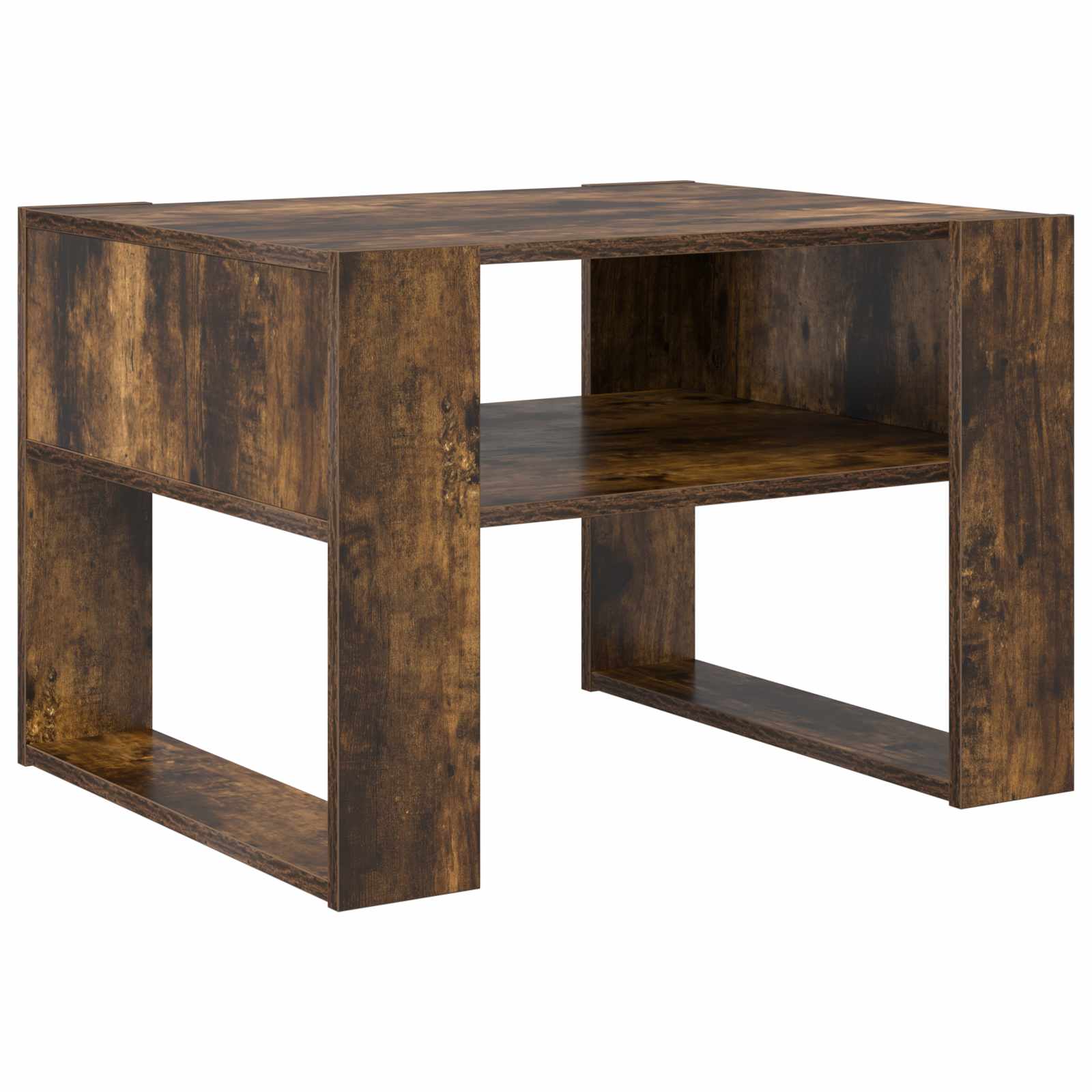 Table basse Chêne fumé 66 x 53 x 45 cm Bois d'ingénierie - XIOS