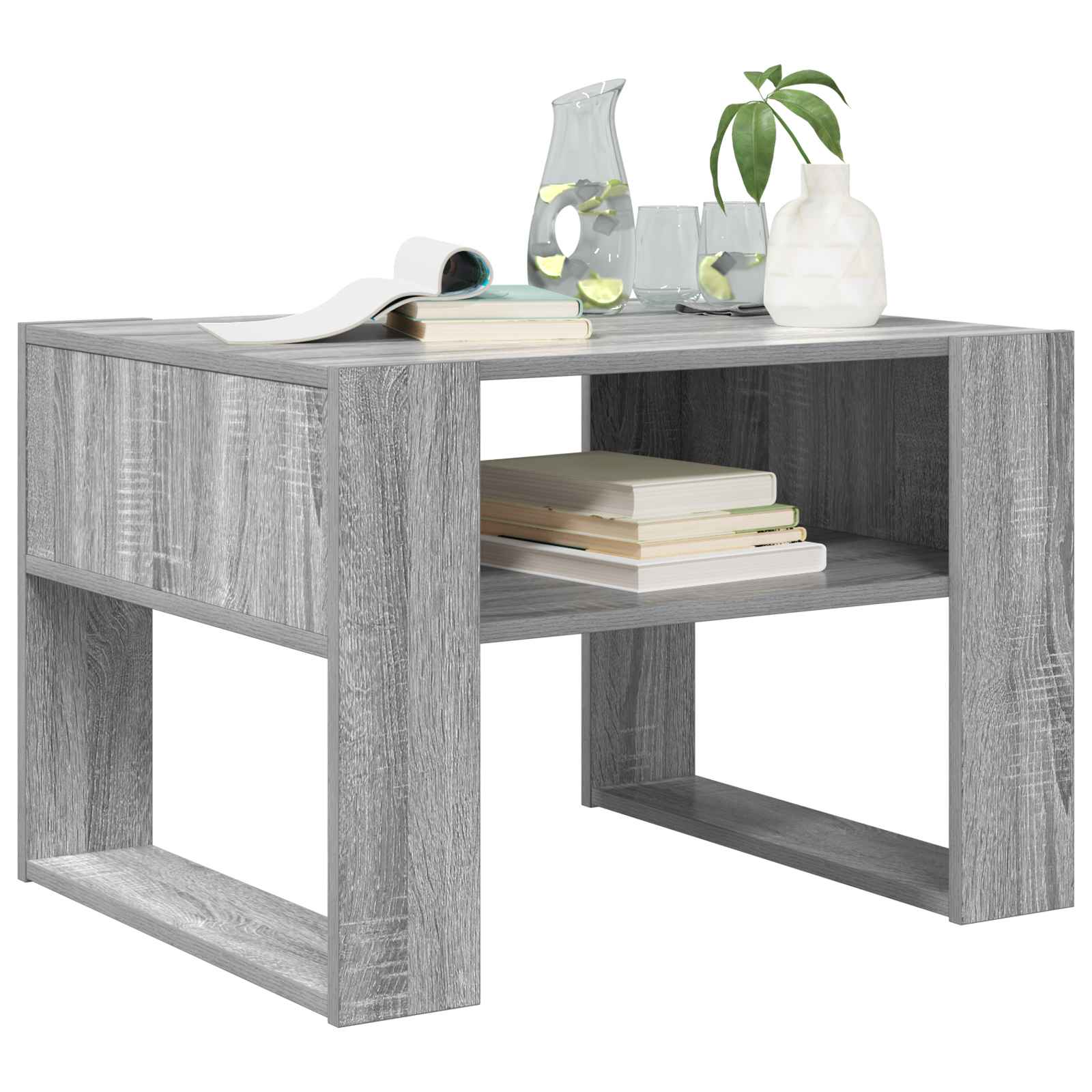 Table basse Gris Sonoma 66 x 53 x 45 cm Bois d'ingénierie - XIOS
