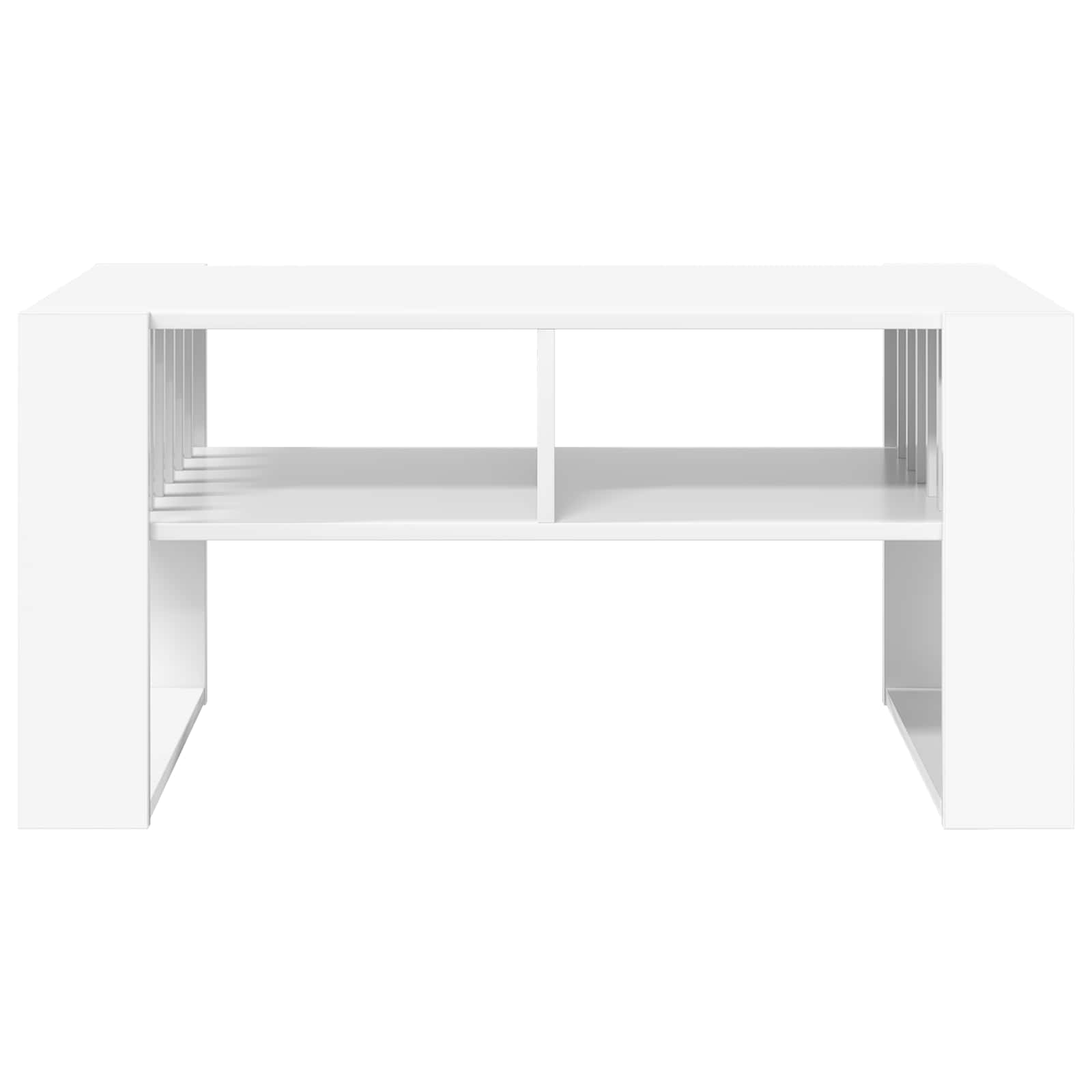 Table basse Blanc 92 x 49,5 x 45 cm Bois d'ingénierie - XIOS