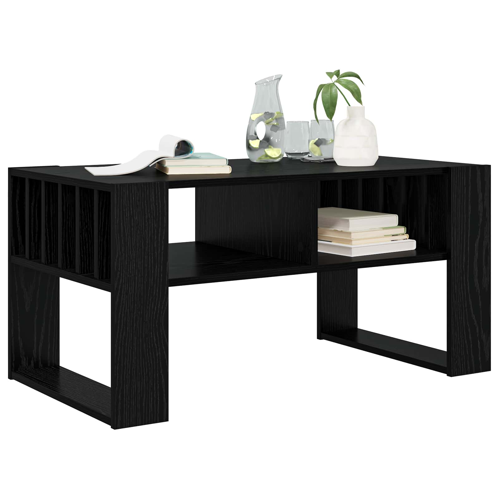 Table basse Chêne noir 92 x 49,5 x 45 cm Bois d'ingénierie - XIOS