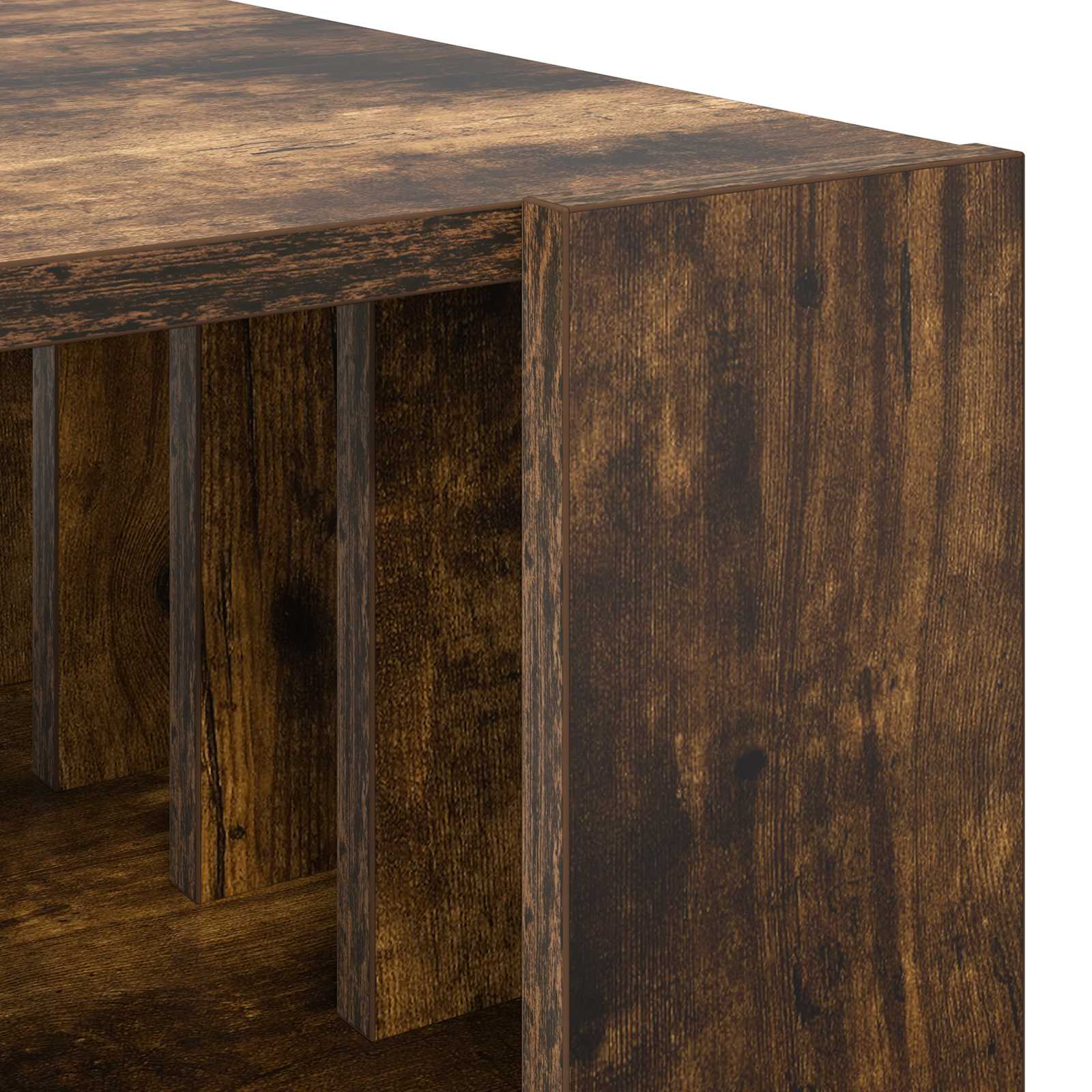 Table basse Chêne fumé 92 x 49,5 x 45 cm Bois d'ingénierie - XIOS