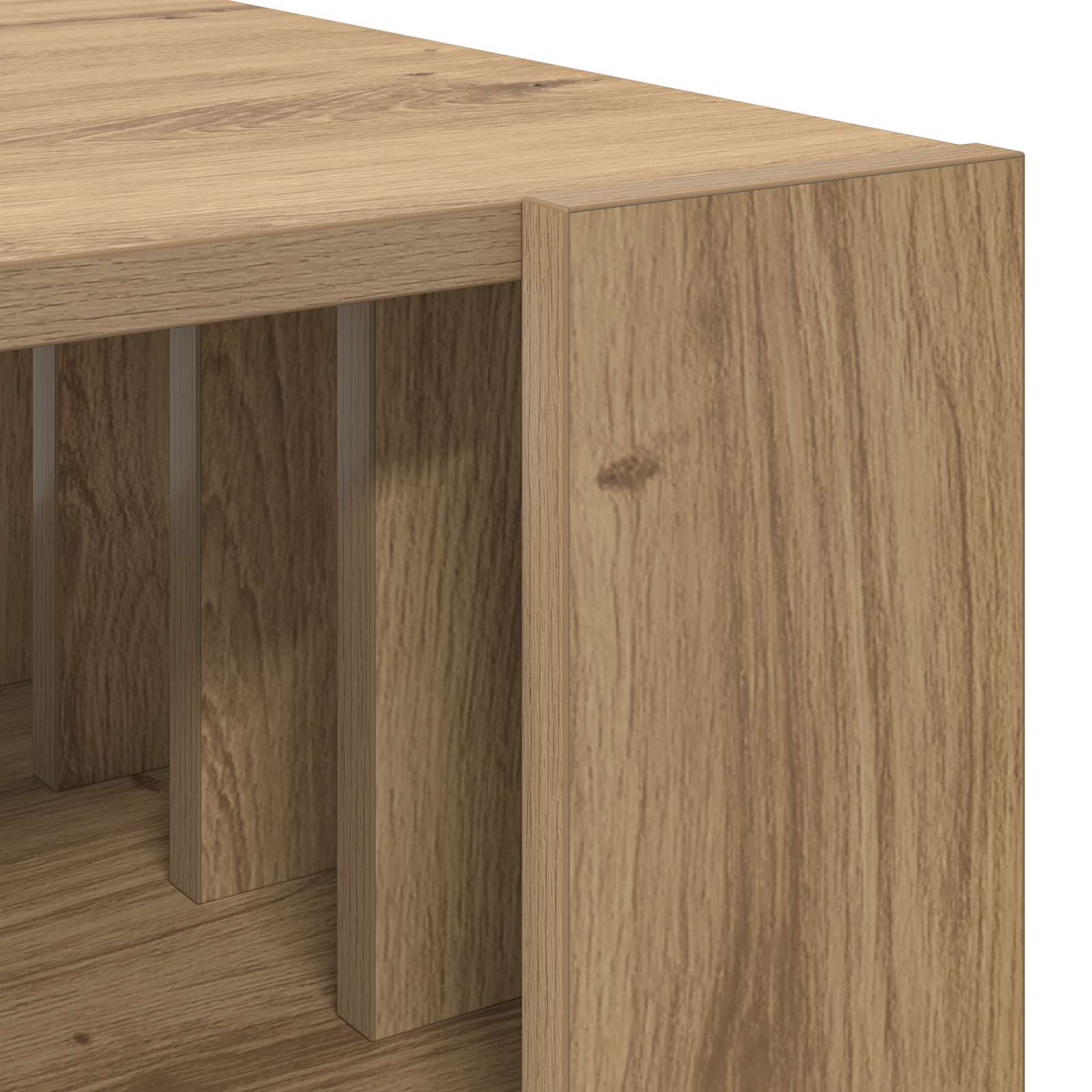 Table basse Chêne artisanal 92 x 49,5 x 45 cm Bois d'ingénierie - XIOS