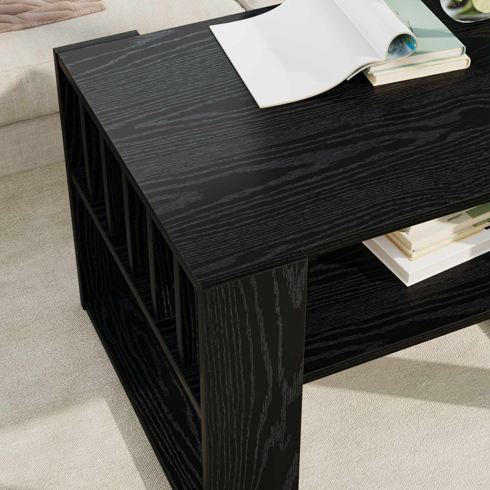 Table basse Chêne noir 66 x 49,5 x 45 cm Bois d'ingénierie - XIOS