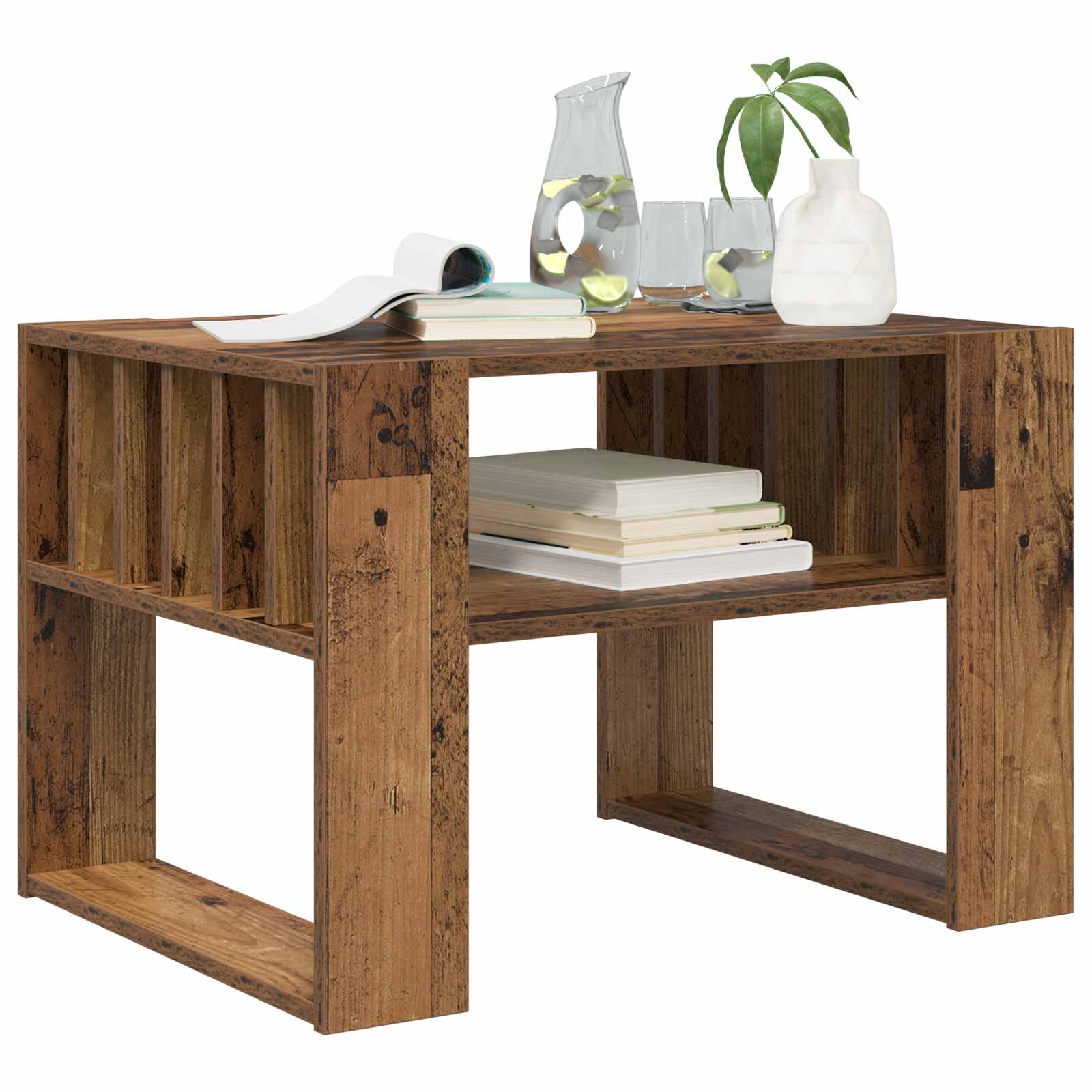 Table basse Bois ancien 66 x 49,5 x 45 cm Bois d'ingénierie - XIOS