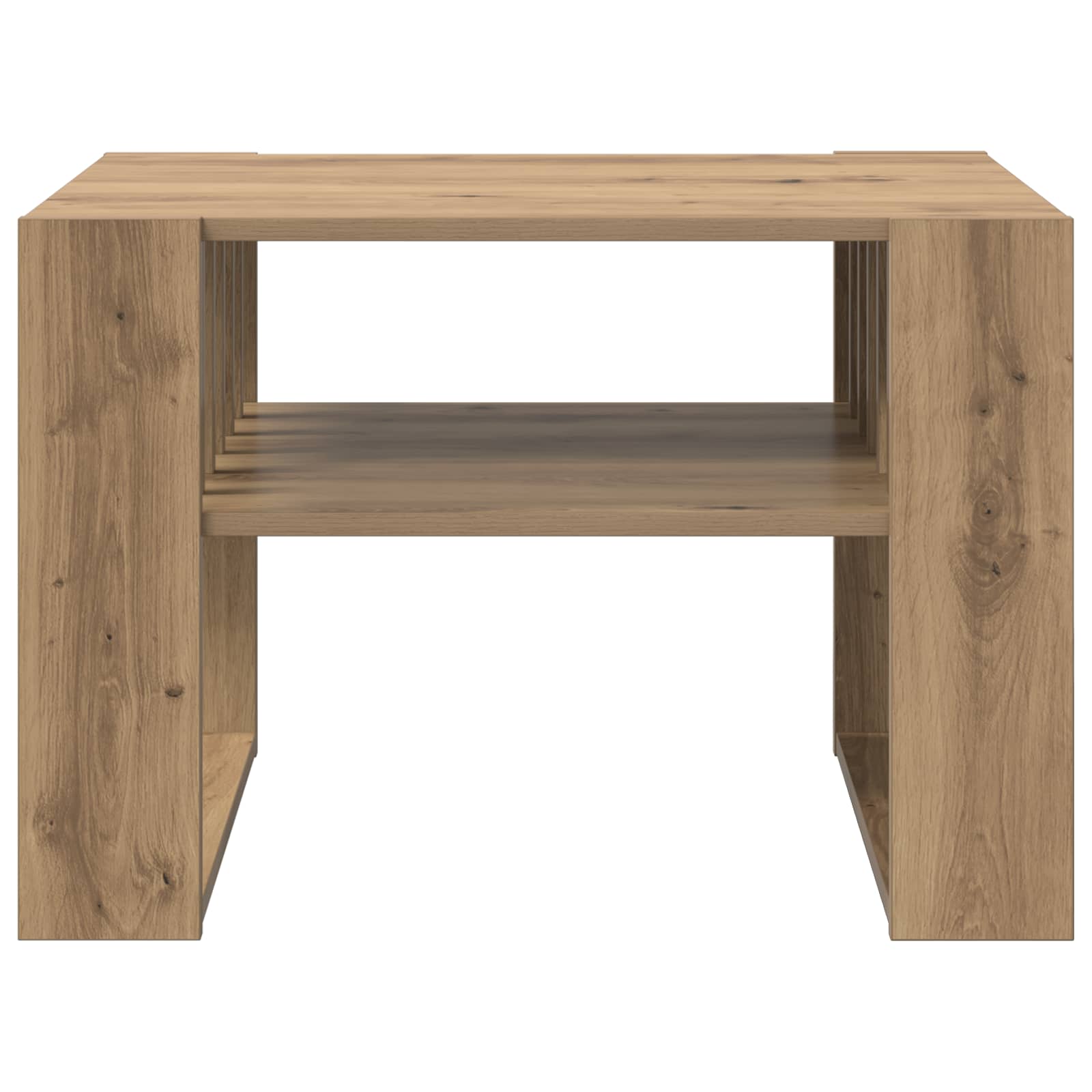 Table basse Chêne artisanal 66 x 49,5 x 45 cm Bois d'ingénierie - XIOS
