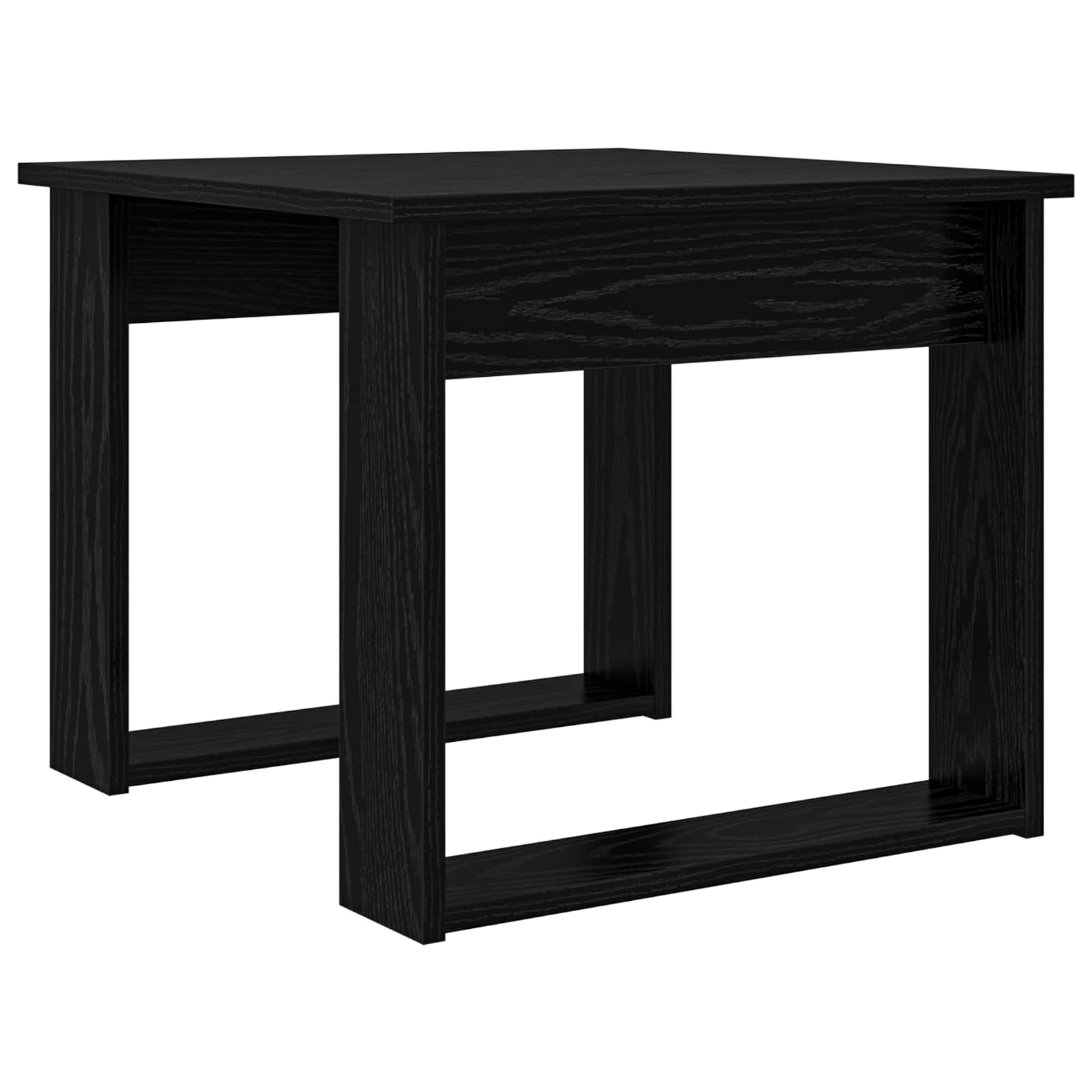 Ensemble de tables basses 2 pc Chêne noir 50 x 52 x 42 cm - XIOS