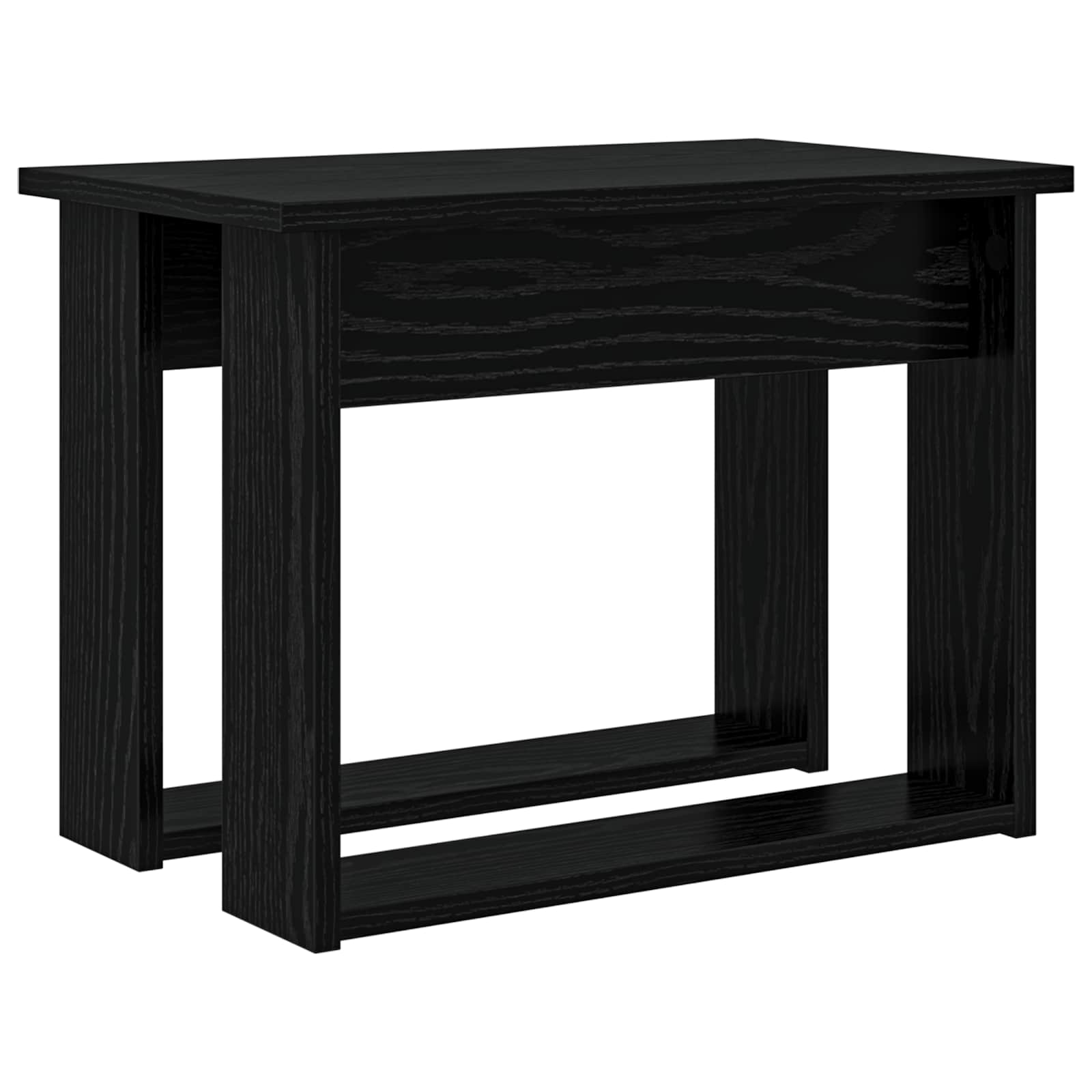 Ensemble de tables basses 2 pc Chêne noir 50 x 52 x 42 cm - XIOS