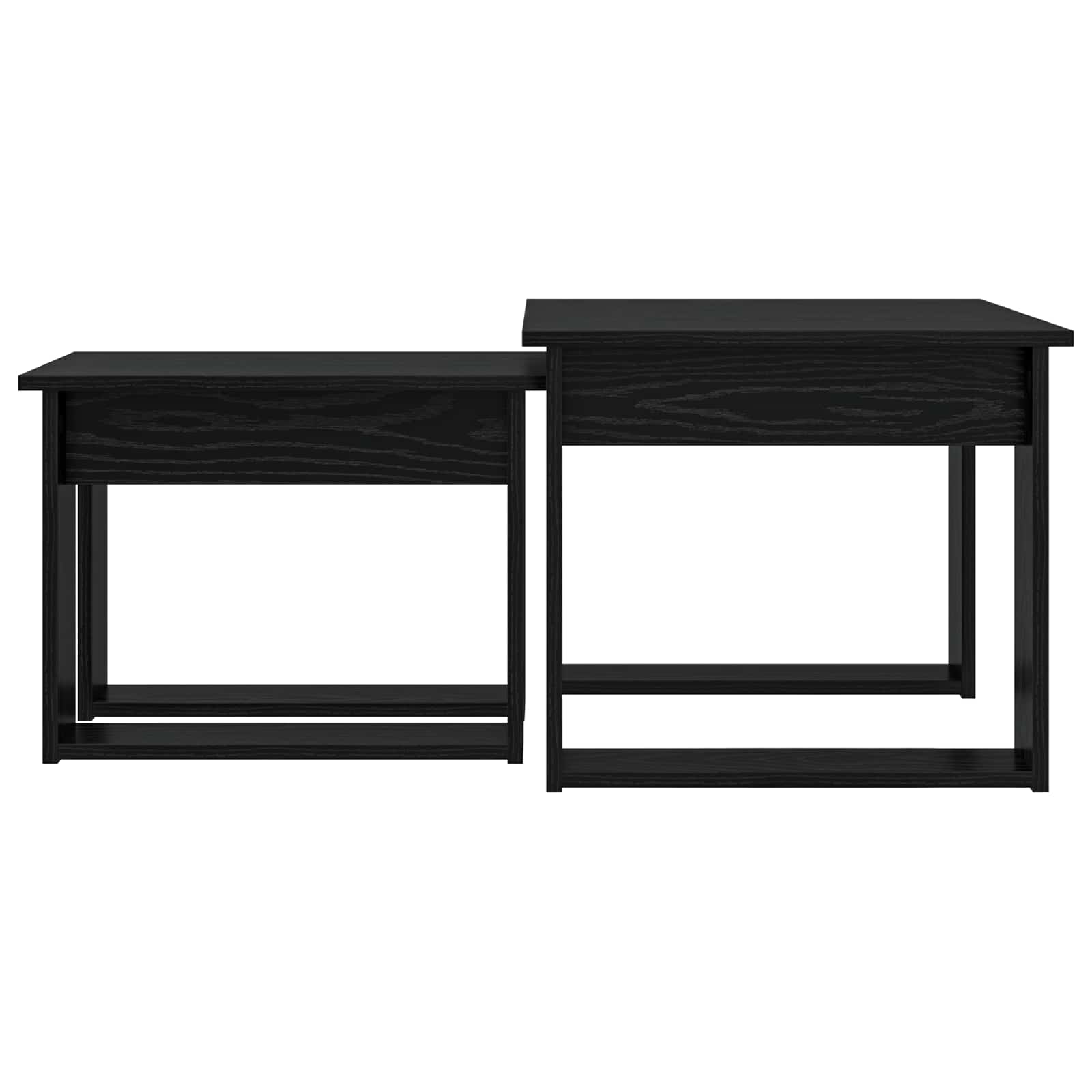 Ensemble de tables basses 2 pc Chêne noir 50 x 52 x 42 cm - XIOS
