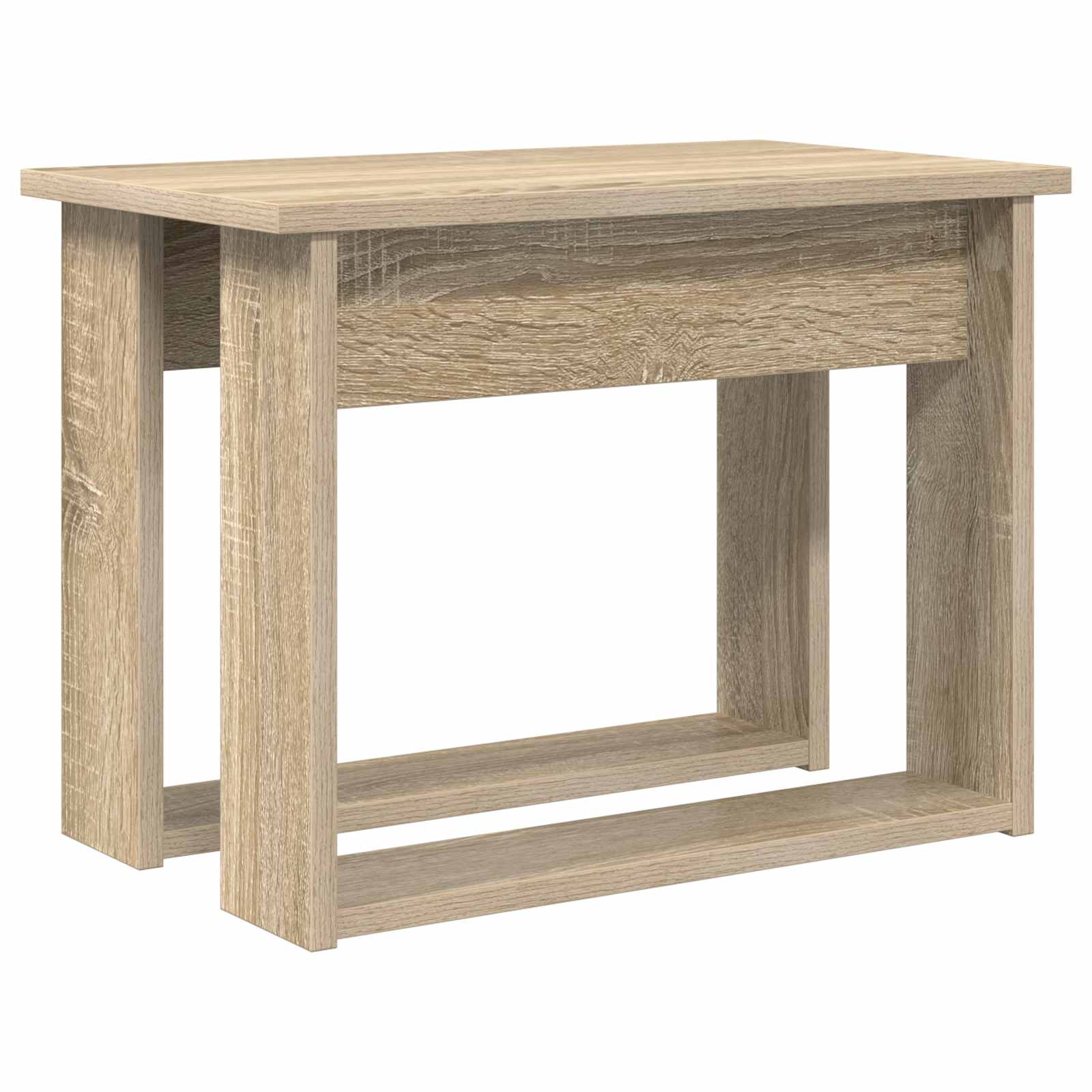 Ensemble de tables basses 2 pcs Chêne Sonoma Bois d'ingénierie