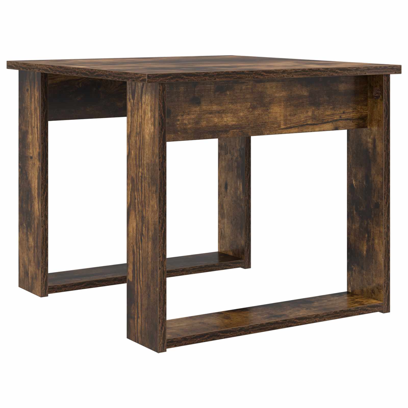 Ensemble de tables basses 2 pc Chêne fumé 50 x 52 x 42 cm - XIOS
