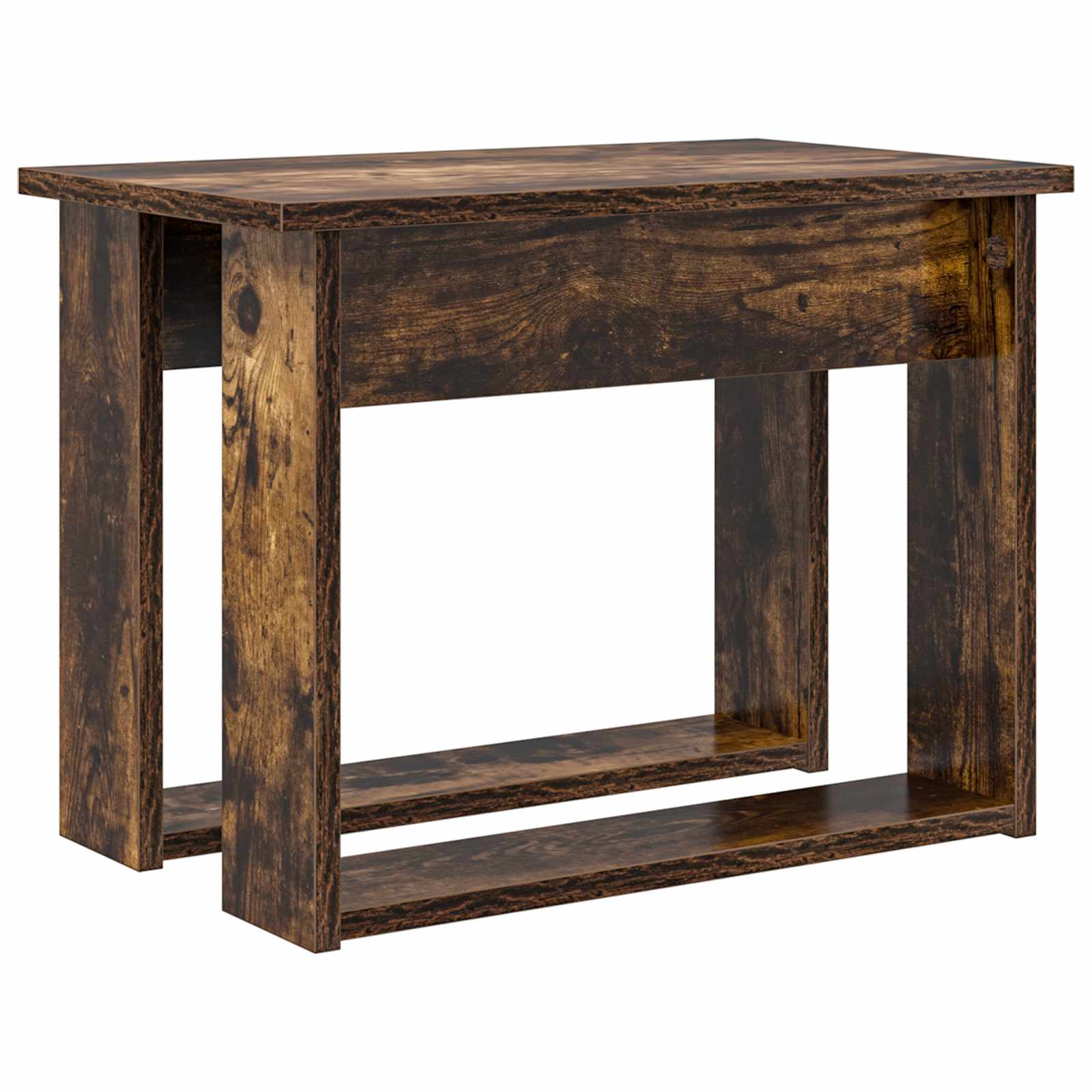 Ensemble de tables basses 2 pc Chêne fumé 50 x 52 x 42 cm - XIOS
