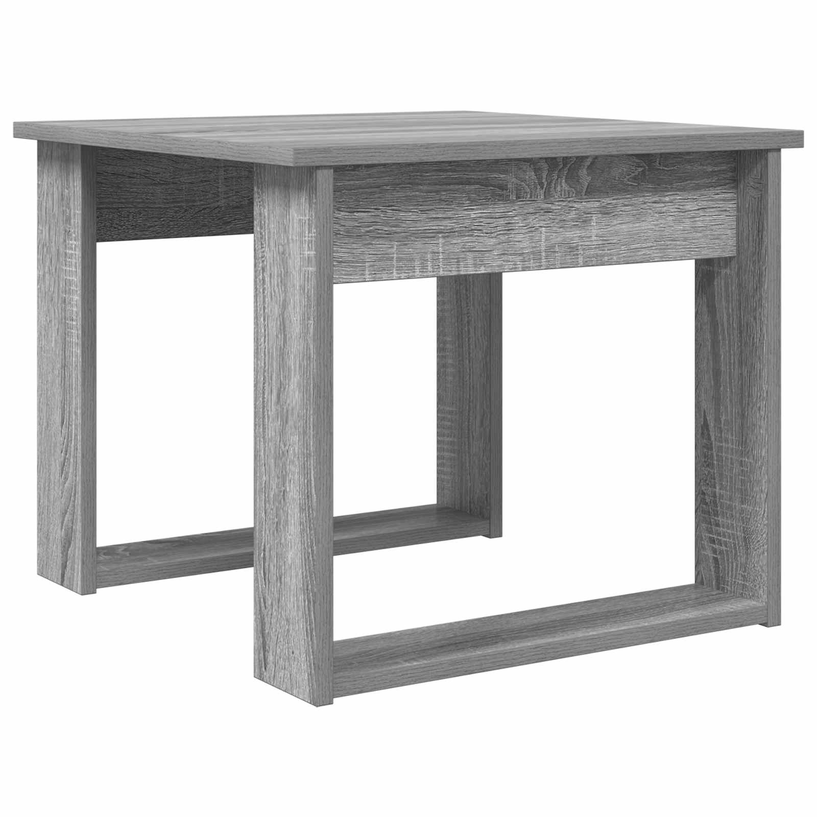 Ensemble de tables basses 2 pc Gris Sonoma 50 x 52 x 42 cm - XIOS