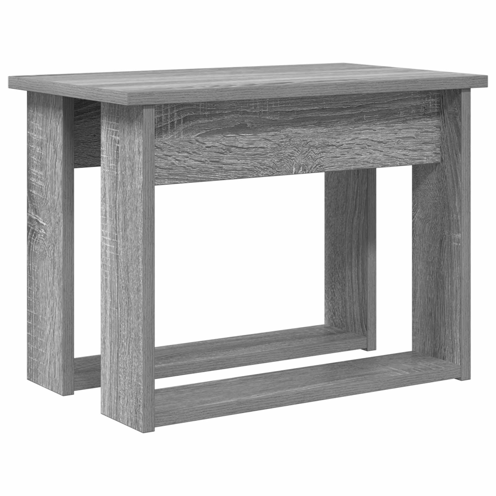 Ensemble de tables basses 2 pc Gris Sonoma 50 x 52 x 42 cm - XIOS