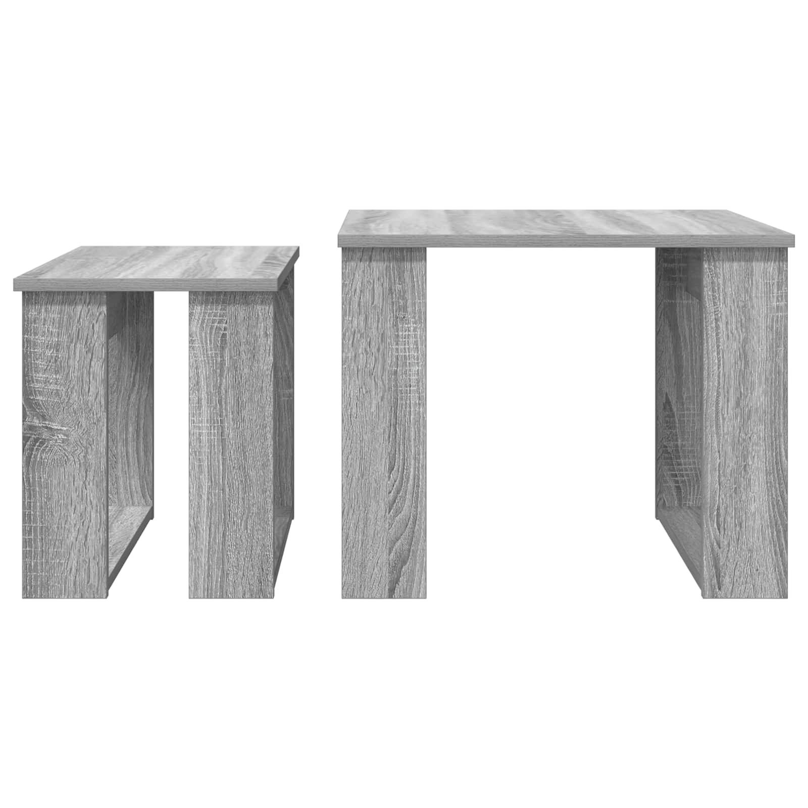 Ensemble de tables basses 2 pc Gris Sonoma 50 x 52 x 42 cm - XIOS