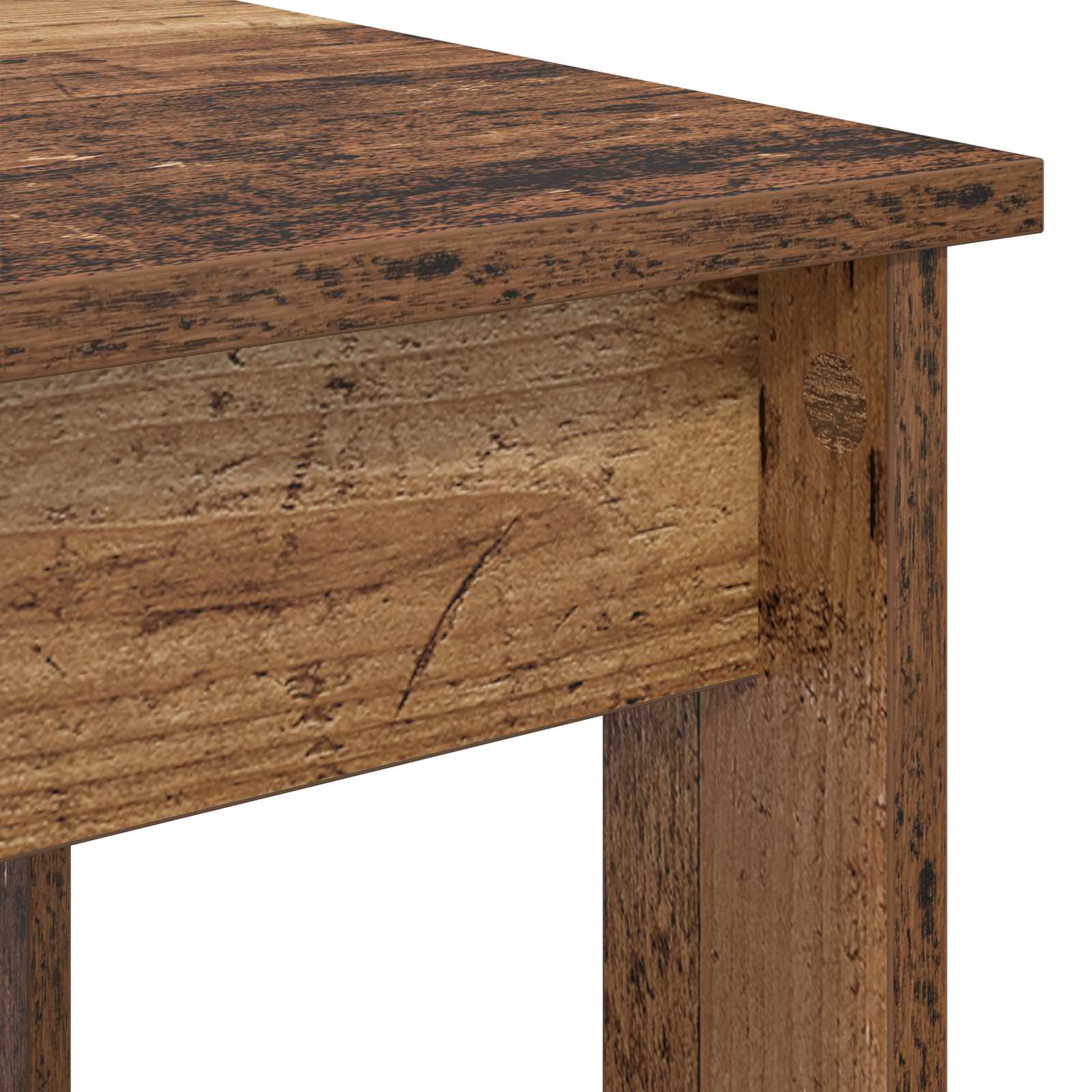 Ensemble de tables basses 2 pc Bois ancien 50 x 52 x 42 cm - XIOS