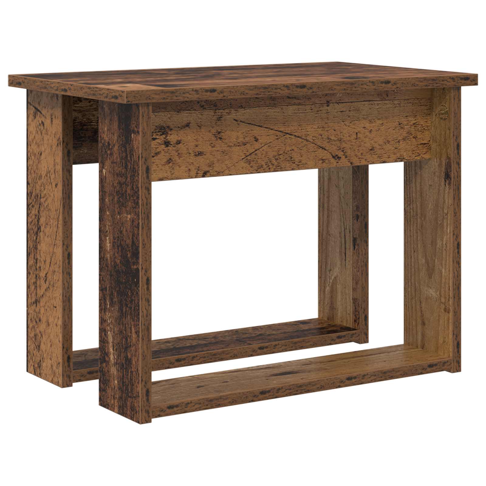 Ensemble de tables basses 2 pc Bois ancien 50 x 52 x 42 cm - XIOS