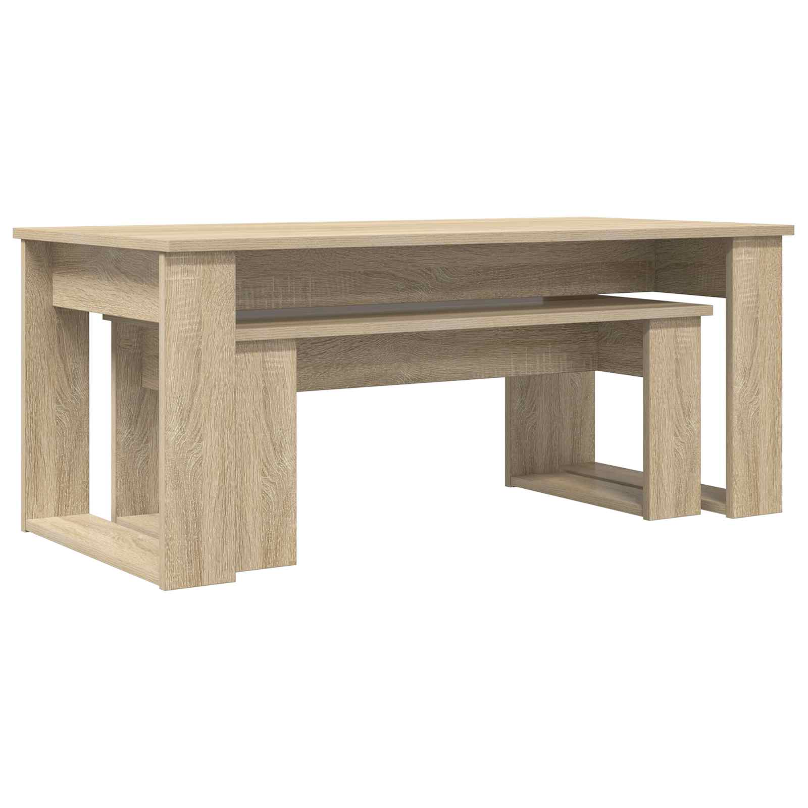 Ensemble de tables basses 2 pcs Chêne Sonoma Bois d'ingénierie - XIOS