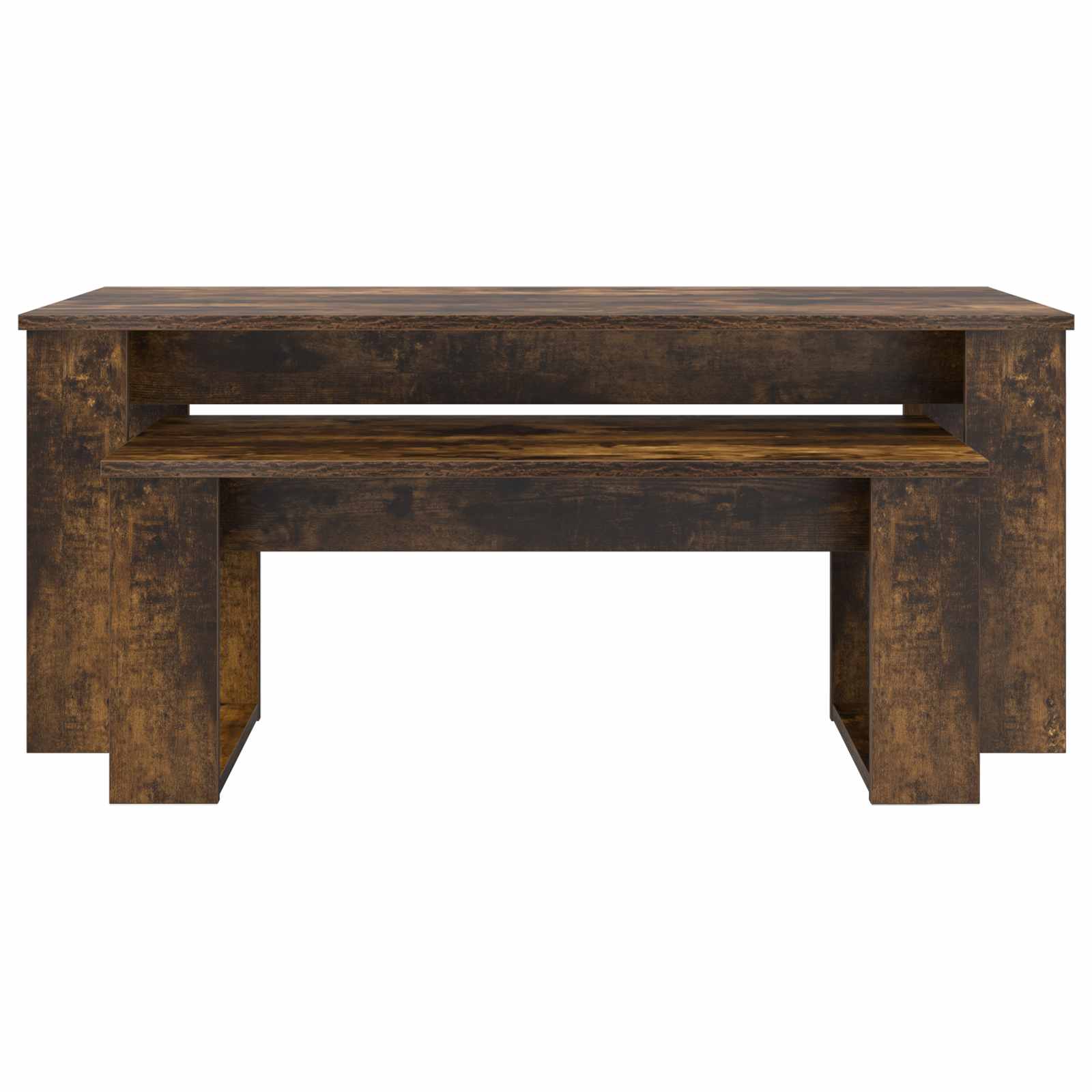 Ensemble de tables basses 2 pcs Chêne fumé Bois d'ingénierie - XIOS