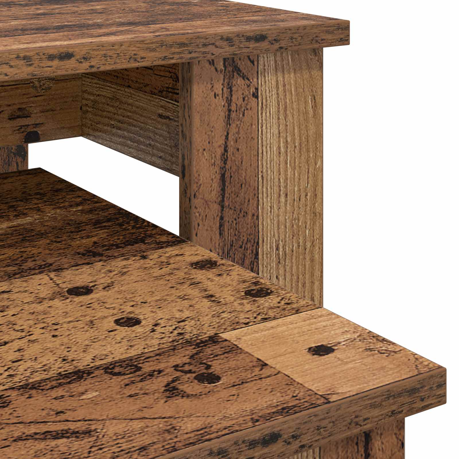 Ensemble de tables basses 2 pcs Bois ancien Bois d'ingénierie - XIOS